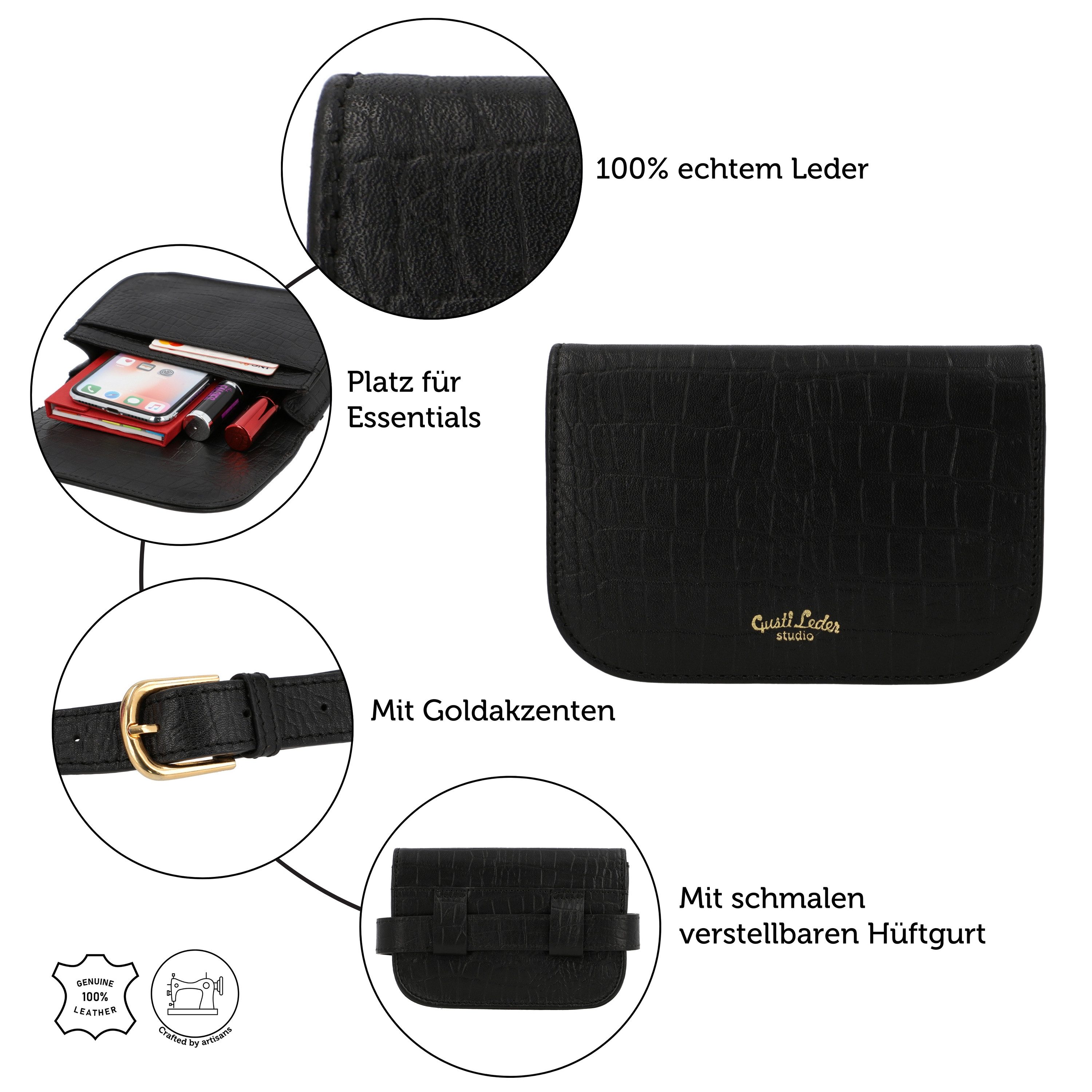 Gusti Leder Gürteltasche Gusti Leder Gürteltasche Jenny (1-tlg)