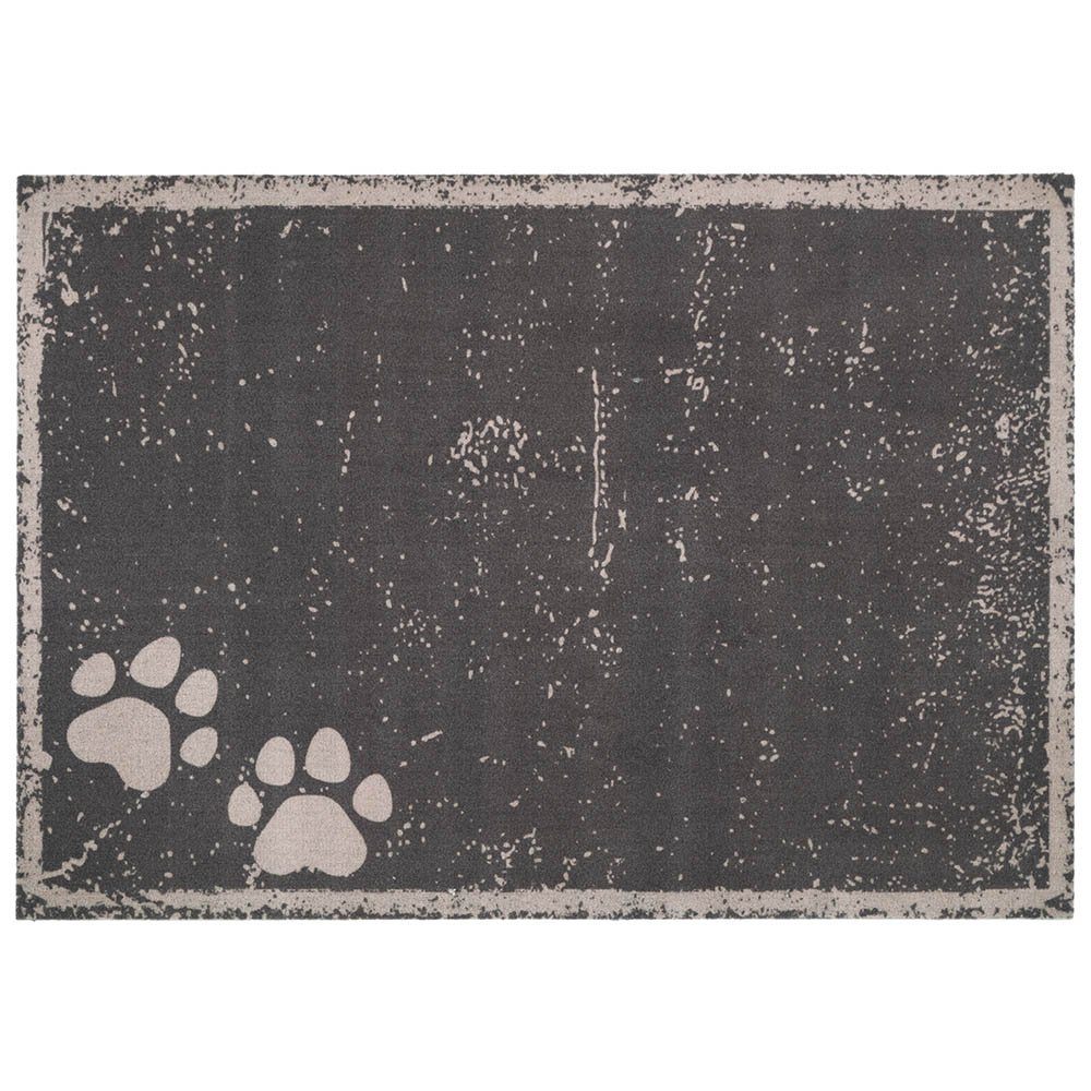 Fußmatte Waschbare Hundematte Paws Grau, HANSE Home, rechteckig, Höhe: 4 mm