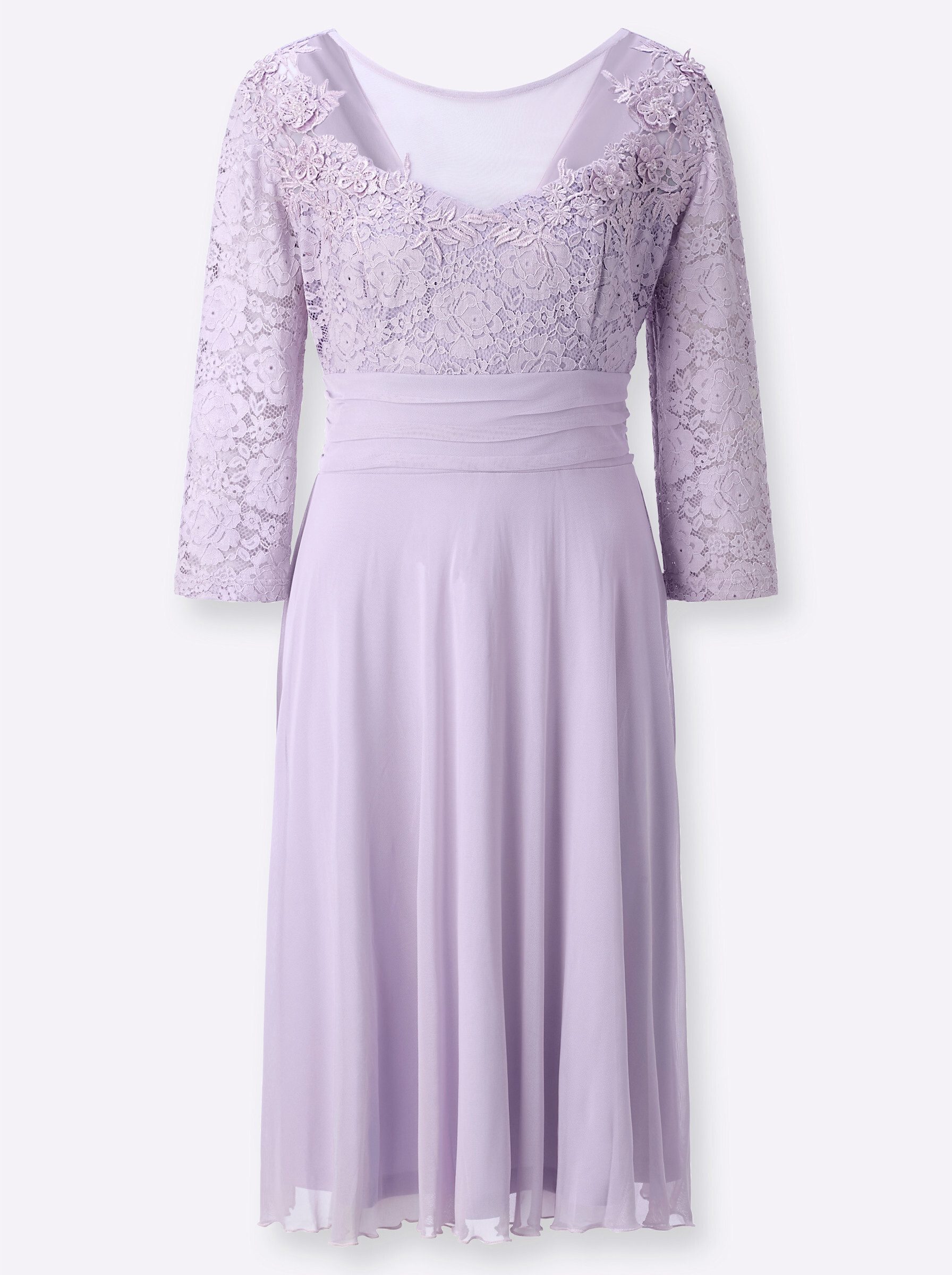 Etuikleid Spitzen-Kleid 3/4-Arm