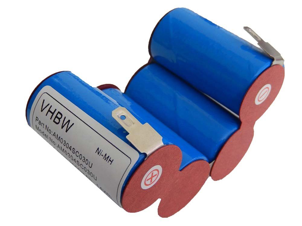 vhbw kompatibel mit AEG Accurette Staubsauger Staubsauger-Akku NiMH 3000 mAh (4,8 V)