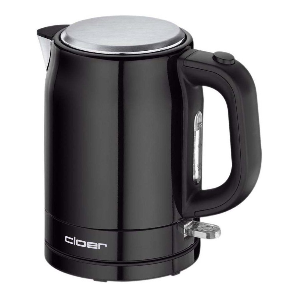 Cloer Wasserkocher lackierter Edelstahl 4510 sw- glänzend