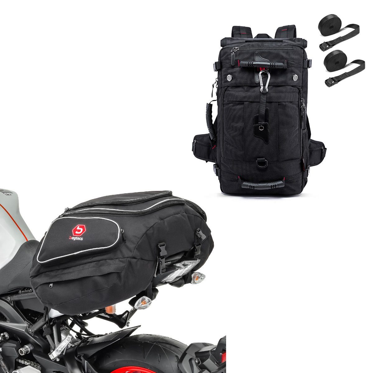 Bagtecs Reisetasche Set Hecktasche + Rucksack S5
