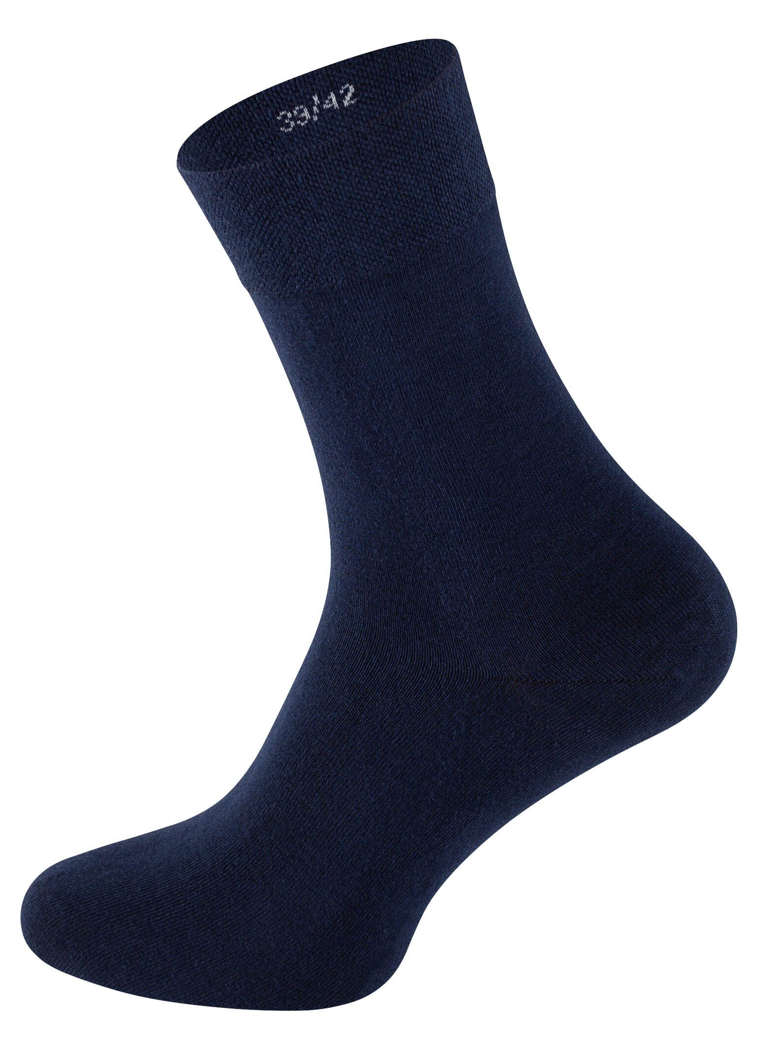 Marineblau (6-Paar) Socken Baumwollqualität in angenehmer Crown® Clark