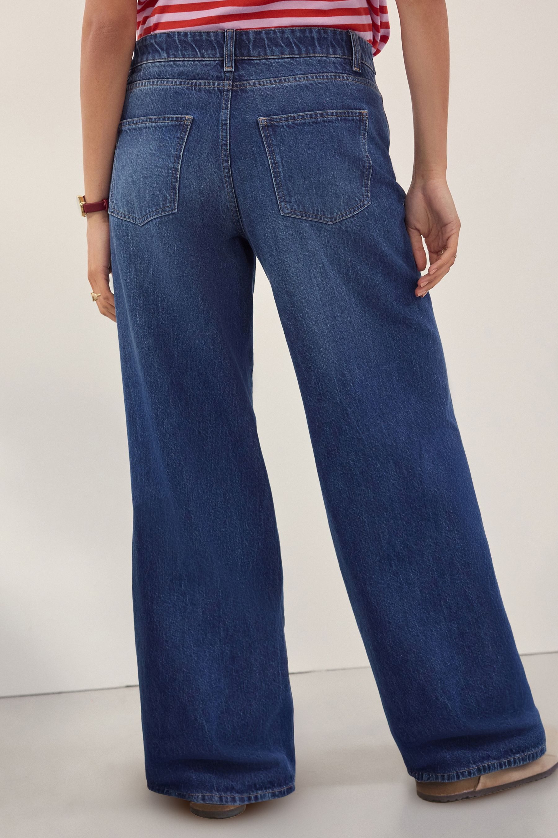 Next Umstandsjeans Hose mit weitem Bein, Umstandsmode (1-tlg) günstig online kaufen
