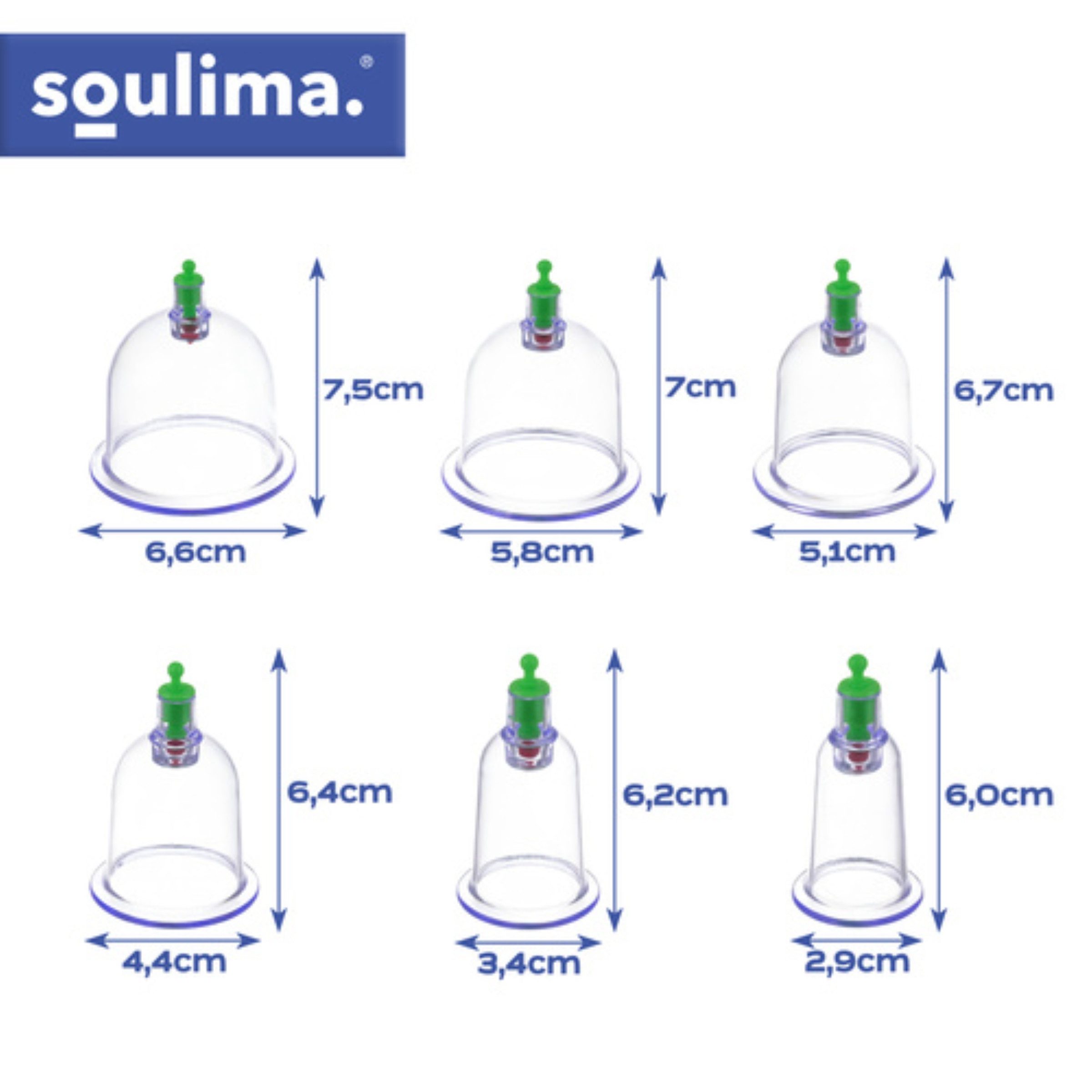 soulima Massagegerät Schröpfgläser Set 12 Teile mit Pumpe Vakuum Massage Zubehör, Set Schröpfgläser Vakuum Massage 12 Teile mit Pumpe Zubehör, Schröpfgläser Set 12 Teile mit Pumpe Vakuum Massage Zubehör, Schröpfgläser Set 12 teilig mit Pumpe Vakuum Massage