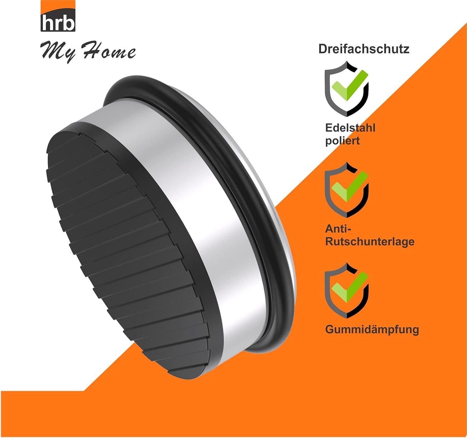 hrb Bodentürstopper Türstopper aus Edelstahl schwerer Stopper für Boden (1 St)