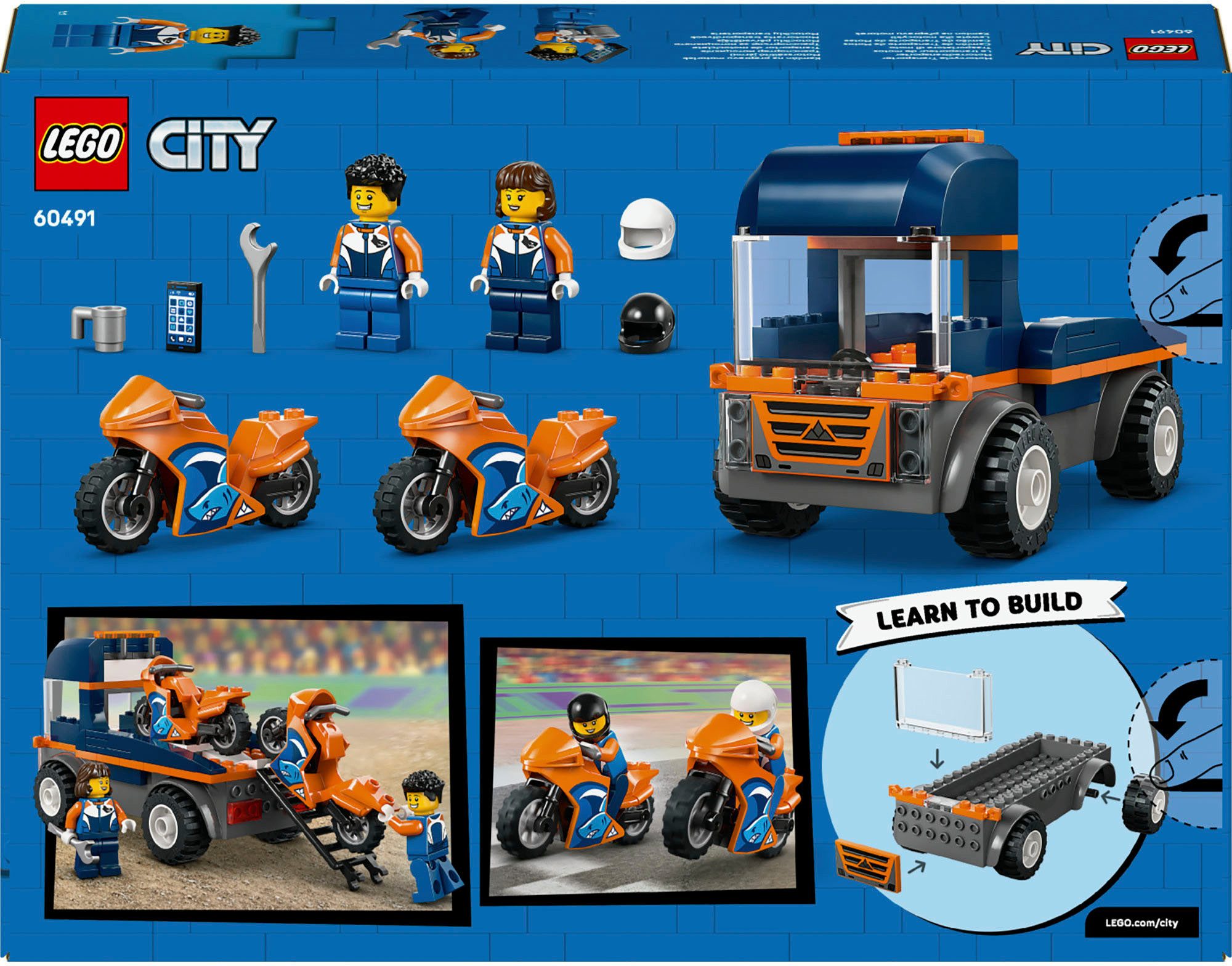 LEGO® Motorradtransporter (60491), LEGO City Konstruktionsspielsteine, (88 günstig online kaufen