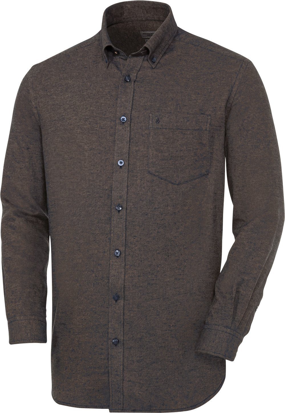 HENSON&HENSON Flanellhemd beidseitig aufgeraut für kaschmirweichen günstig online kaufen