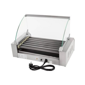 Royal Catering Elektrogrill Hot Dog Grill Hot Dog Gerät Würstchengrill Teflon 7 Rollen 1400 W 12, 1400 W