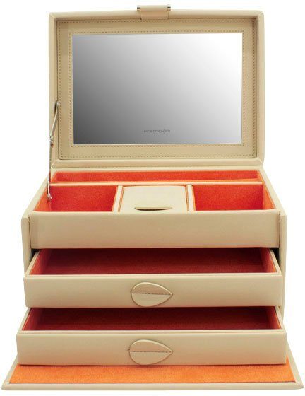 Friedrich23 Schmuckkoffer Boho, 20132-1, 20132-2 beige-orange