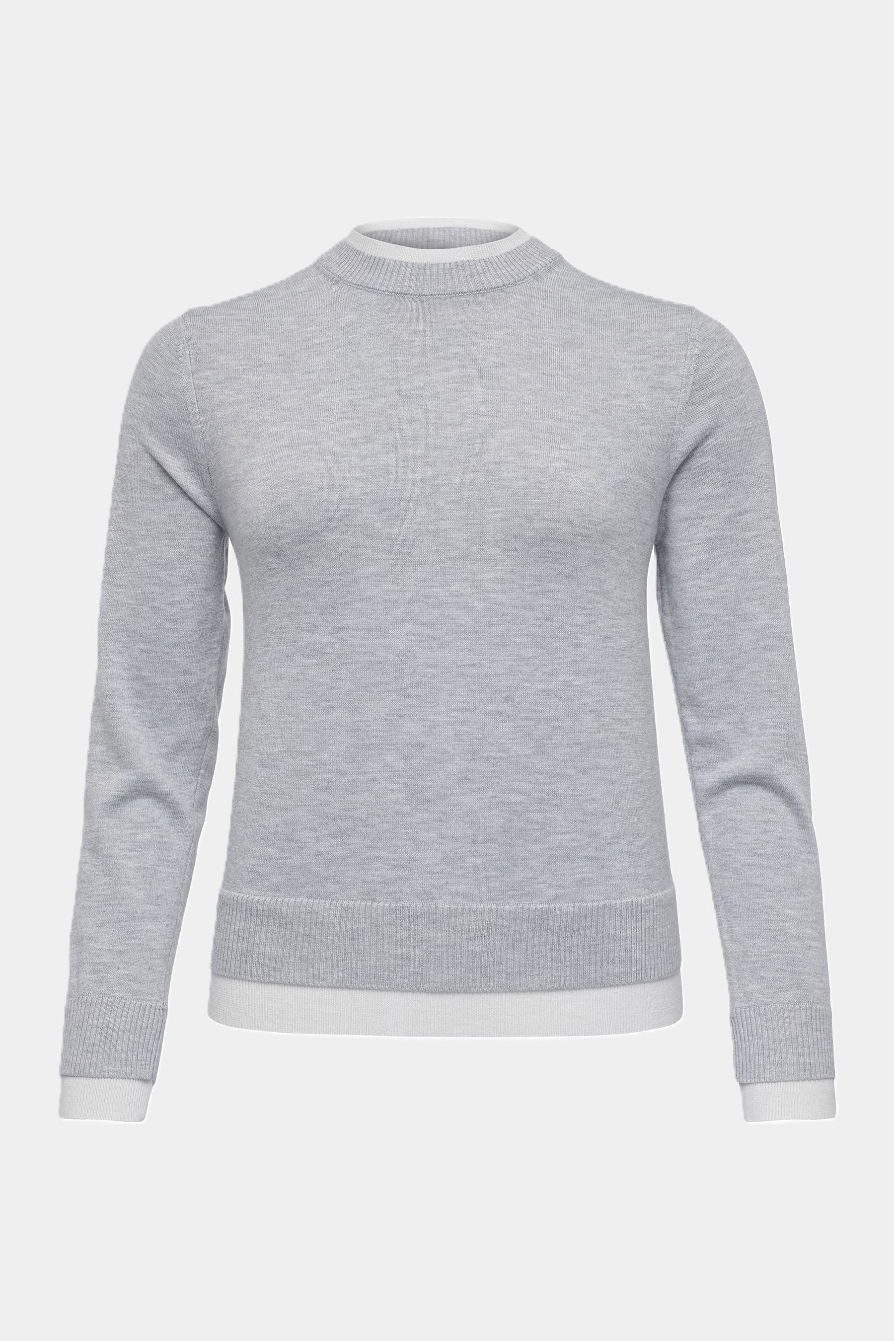 Cassis Strickpullover Cassis Strickpullover meliert LIGHT GREY