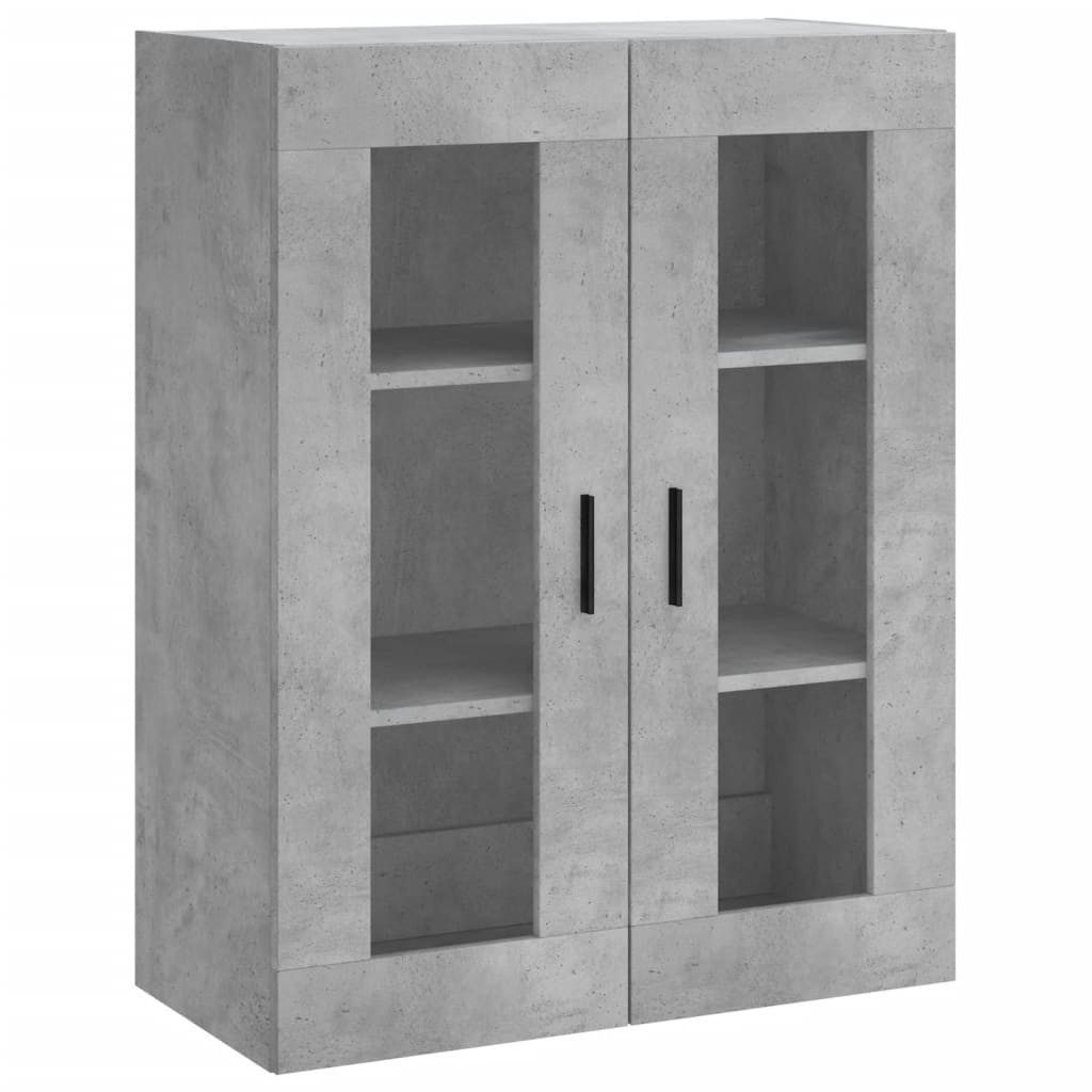 vidaXL Hängeschrank Wandschrank Betongrau 69,5x34x90 cm günstig online kaufen