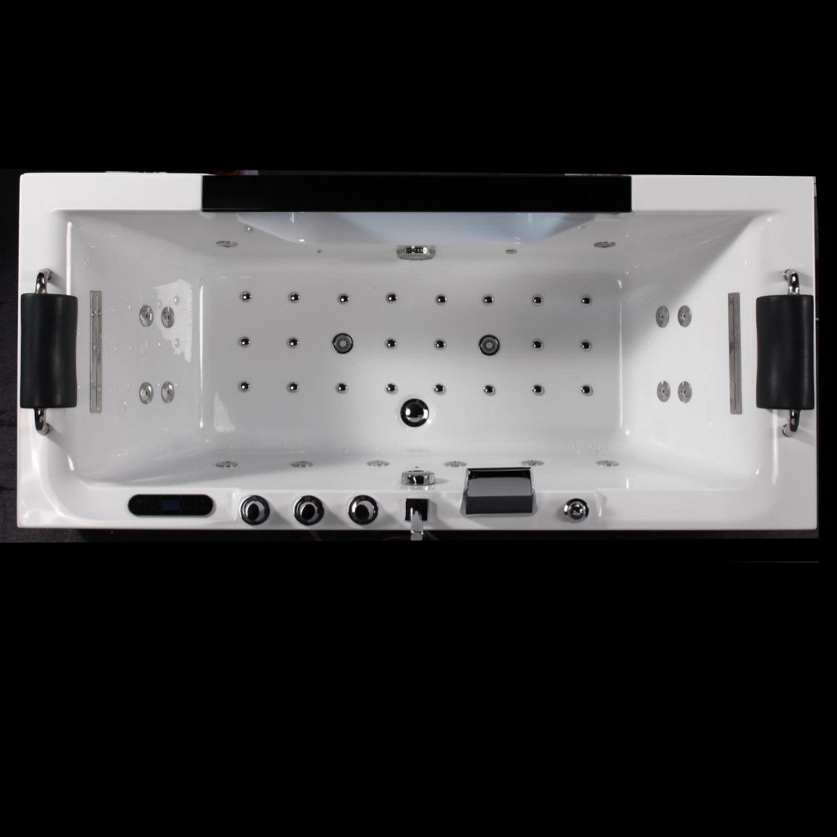 Duwilux Whirlpool-Badewanne SOFORT LIEFERBAR Whirlpool 180x80 Dallas Badewanne VOLLAUSSTATTUNG, (1-tlg), Dickes Sanitäracryl