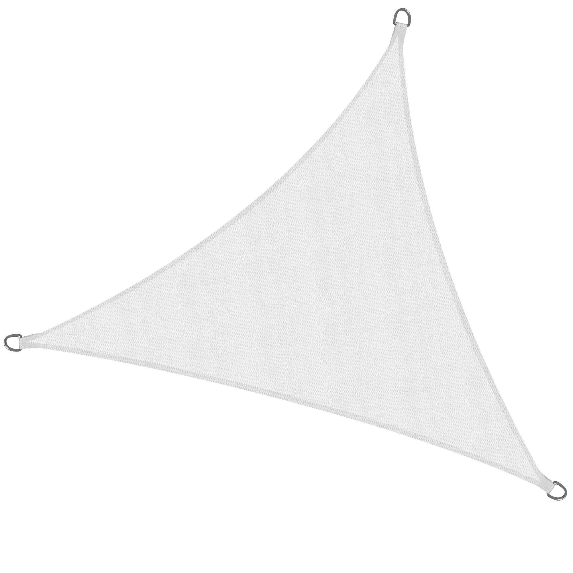 Sol Royal Sonnensegel Sonnensegel dreieckig Wasserdicht 3x3x3m SolVision PS9, Weiß, Terrasse Sonnensegel Balkon Segeltuch UV Sonnenschutz Garten