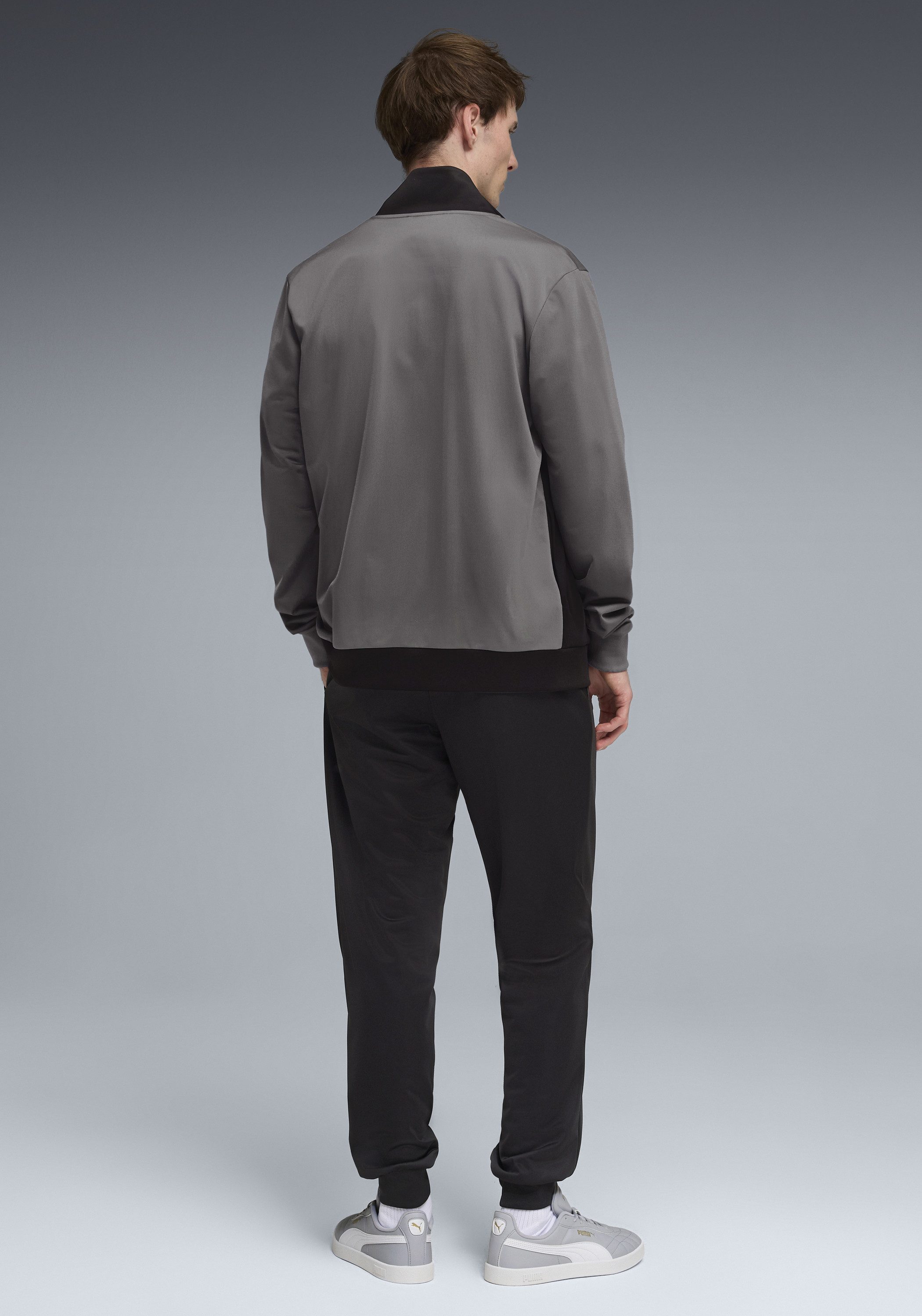 PUMA Trainingsanzug POLY COLORBLOCK SUIT (2-tlg), Regular Fit, ohne Kapuze