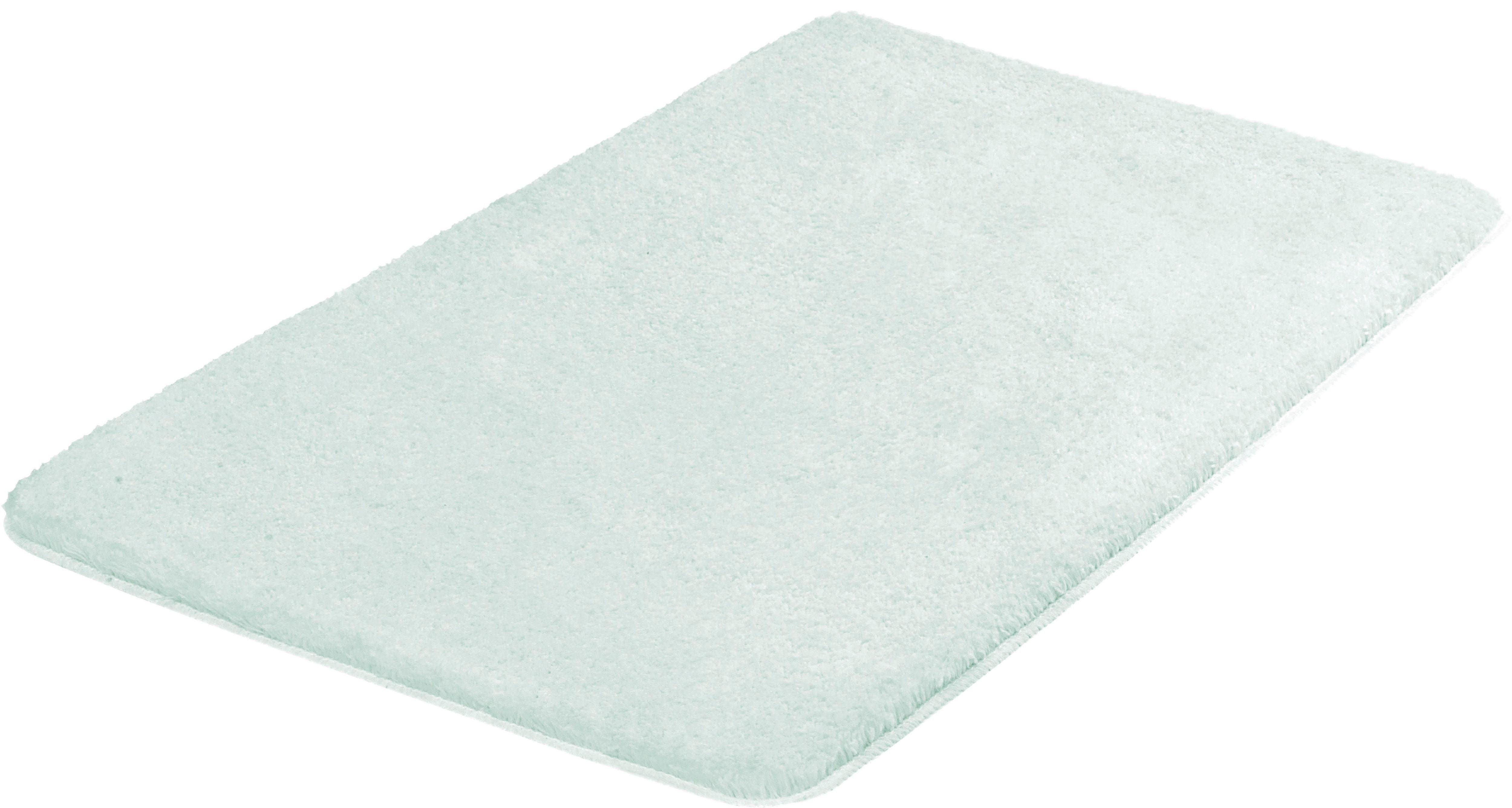 Kleine Wolke Badematte Meadow, Höhe 30 mm, rutschhemmend beschichtet, fußbodenheizungsgeeignet, Polyester, rechteckig, Badteppich, Uni Farben