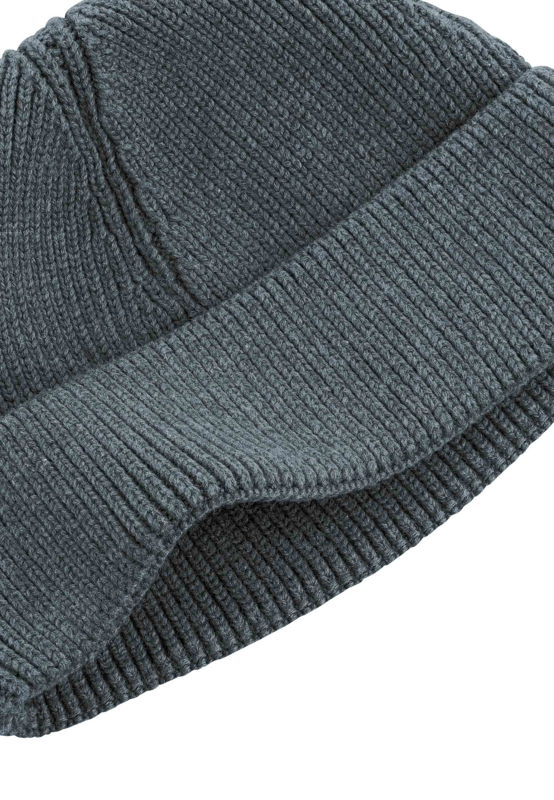 MELA Strickmütze Kurze Rippstrick Mütze Style RAFI