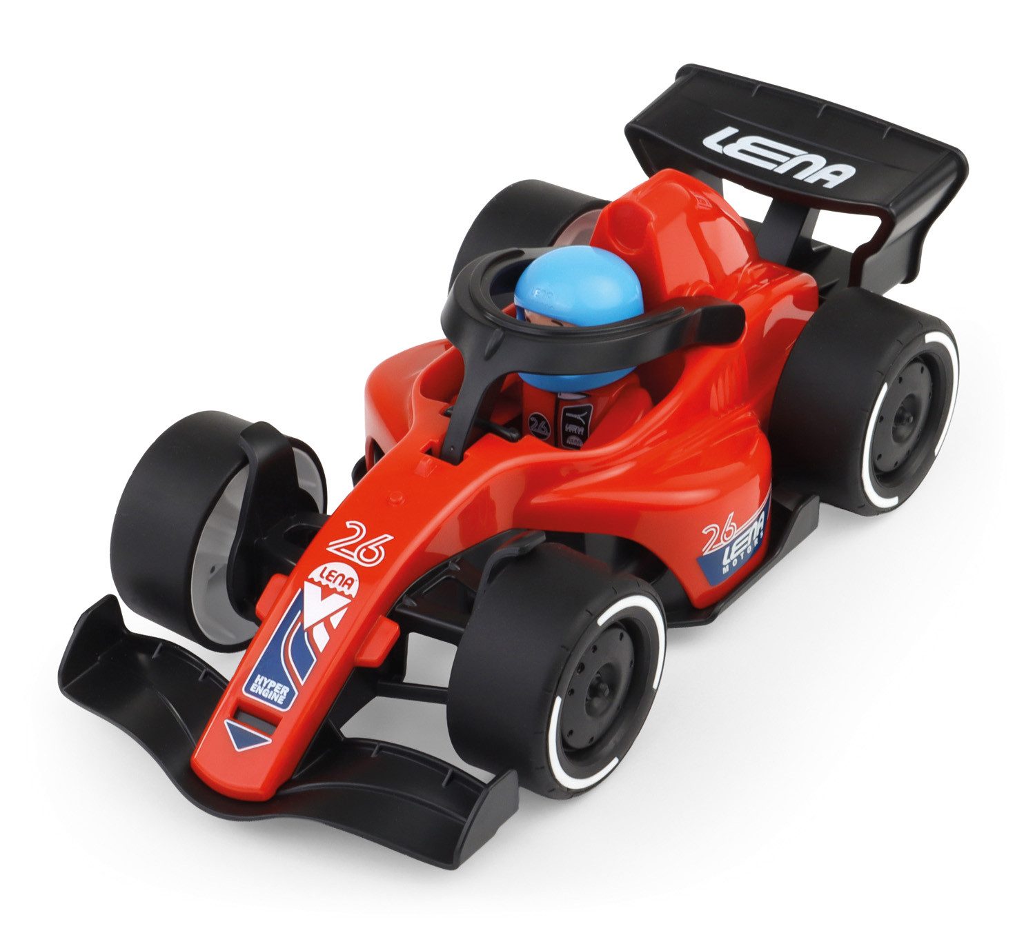 Lena® Spielzeug-Rennwagen Formel Rennwagen, rot, Made in Europe