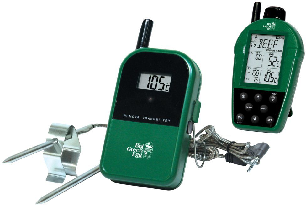 Big Green Egg Grillthermometer Big Green Egg Funk Grillthermometer mit 2 Temperaturfühlern