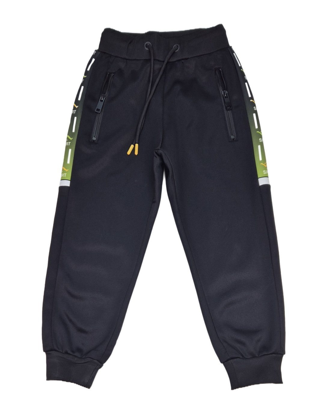 Hessis Jogginghose Coole Jungen-Freizeithose mit Sport-Print – in drei Farben! J199 Elastikbund mit tunnelzug