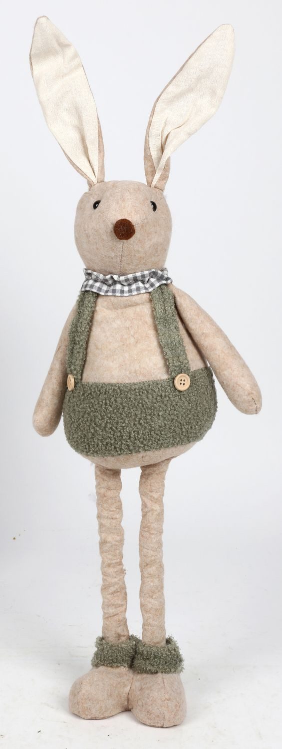 BURI Dekofigur 1 Stoff Osterhase Deko-Hase mit Teleskopbeinen 70 cm Shabby günstig online kaufen