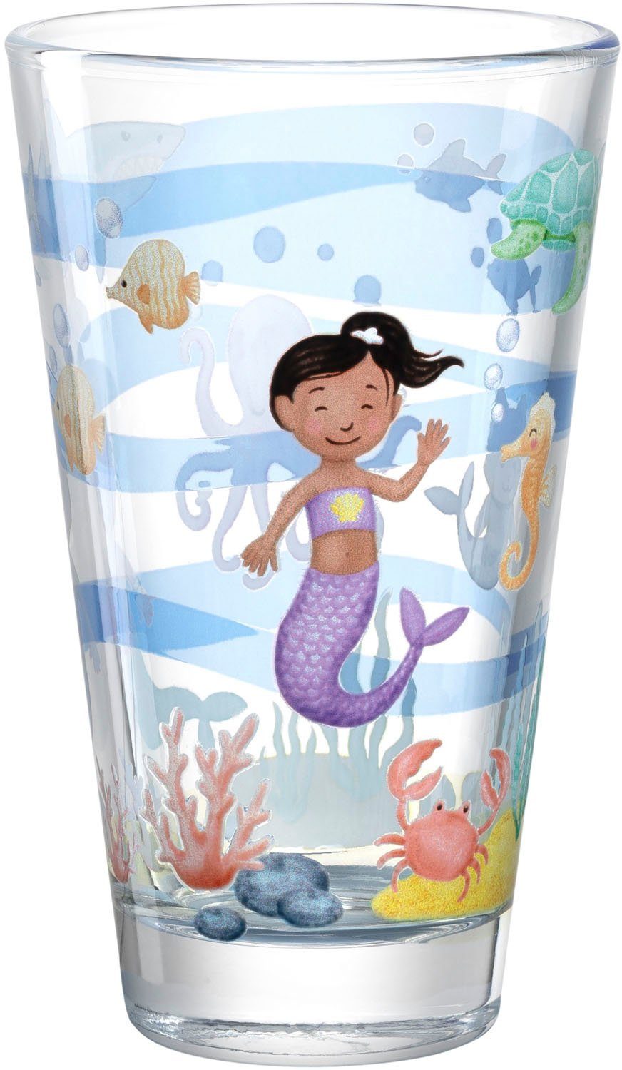 LEONARDO Becher BAMBINI AVVENTURA Meer, 6-tlg., Glas, 300 ml, 6-teilig