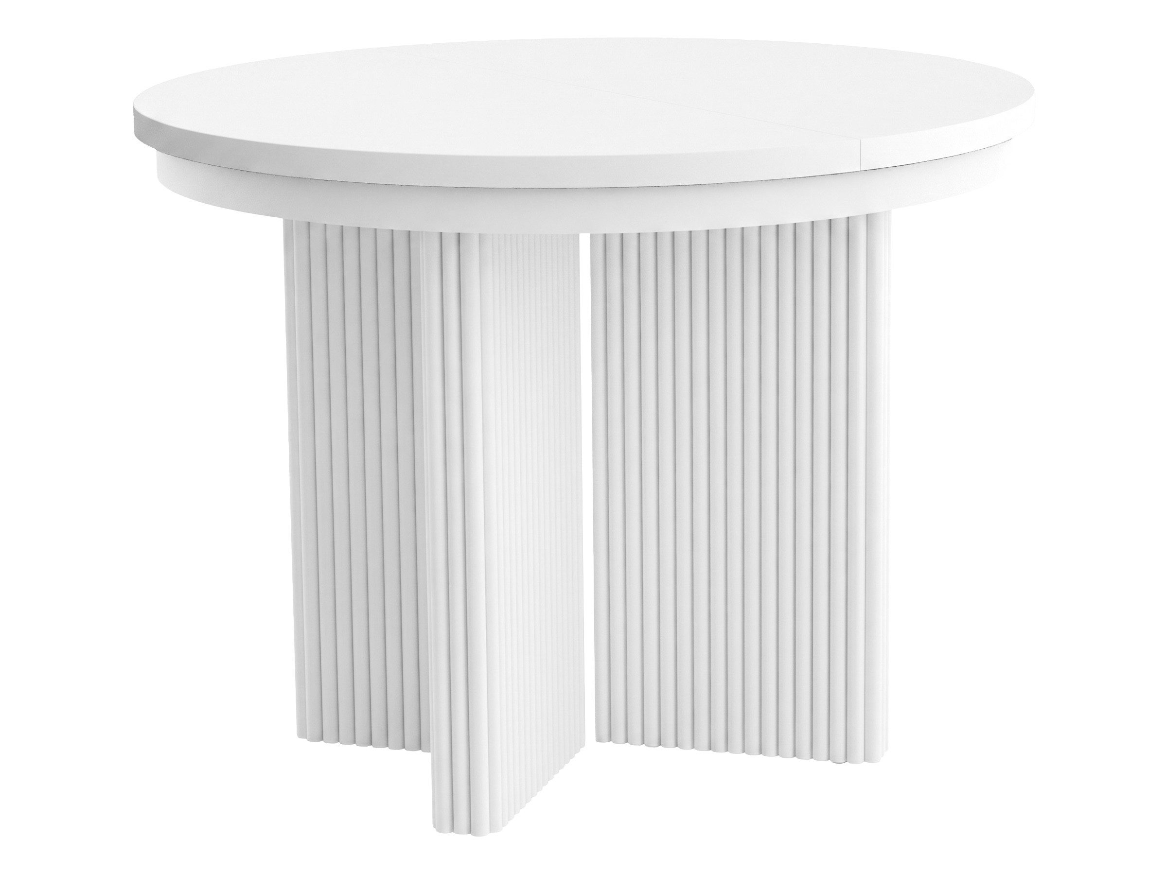 Beautysofa Esstisch PRESTIGE runder Design-Tisch ausziehbar Ø 100–180 cm oder Ø 120–200 cm (Metallbeinen, hitze- und verfärbung beständig), verschiedene Farben – Bild 3 von 5