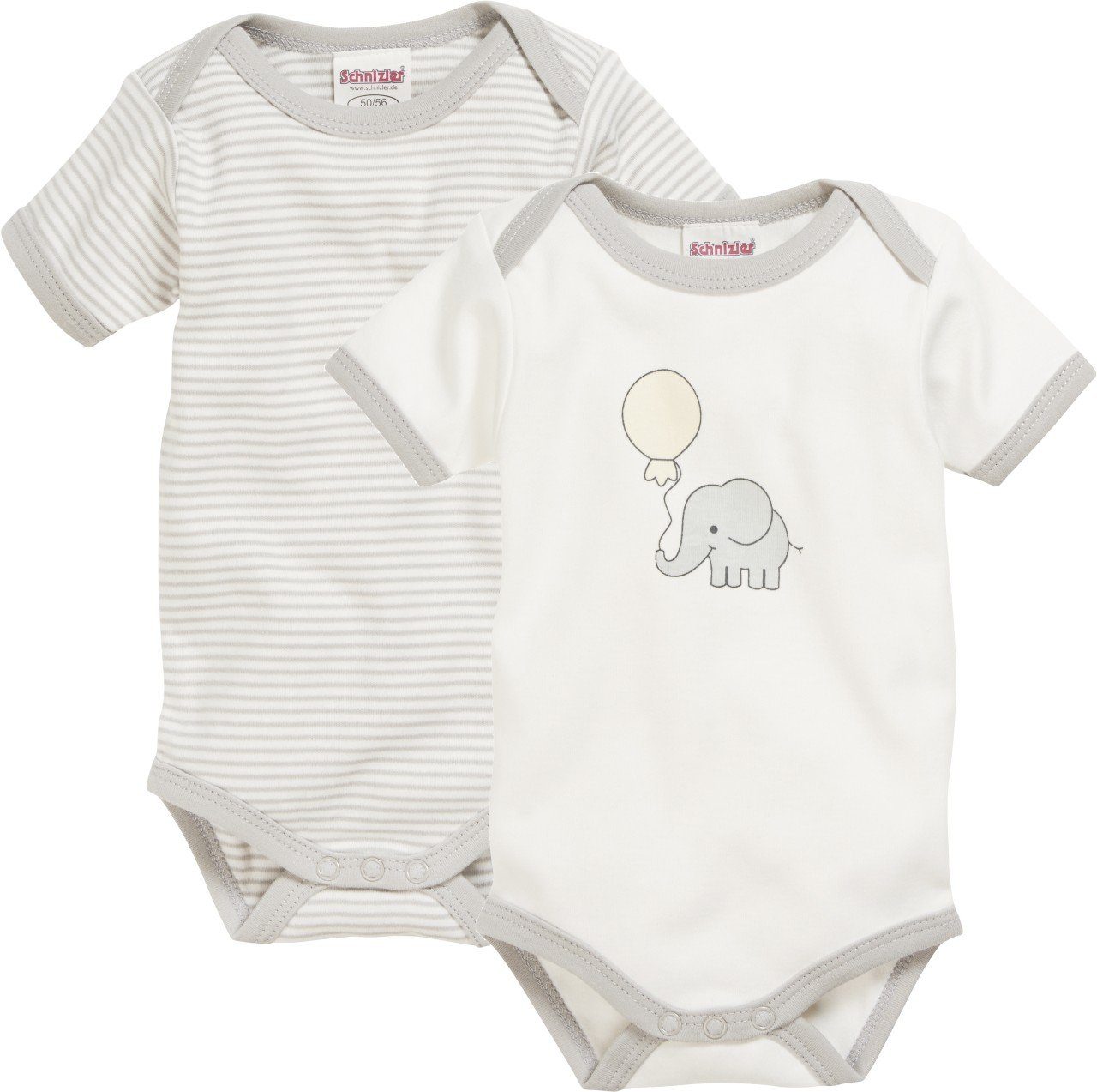 Kurzarmwickelbody Body 1/4-Arm 2er Pack Elefant
