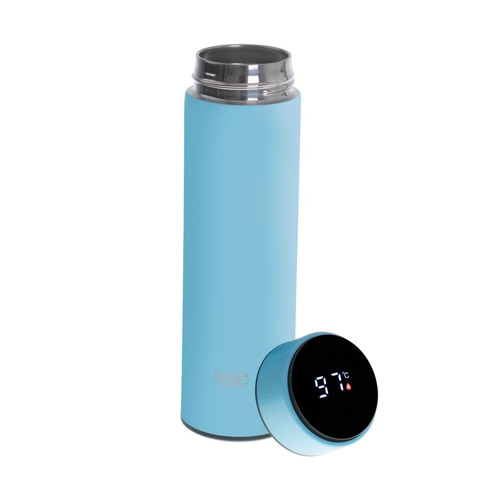 Adler Thermobecher AD 4506bk Thermobecher mit 473 ml Inhalt, Temperaturanzeige