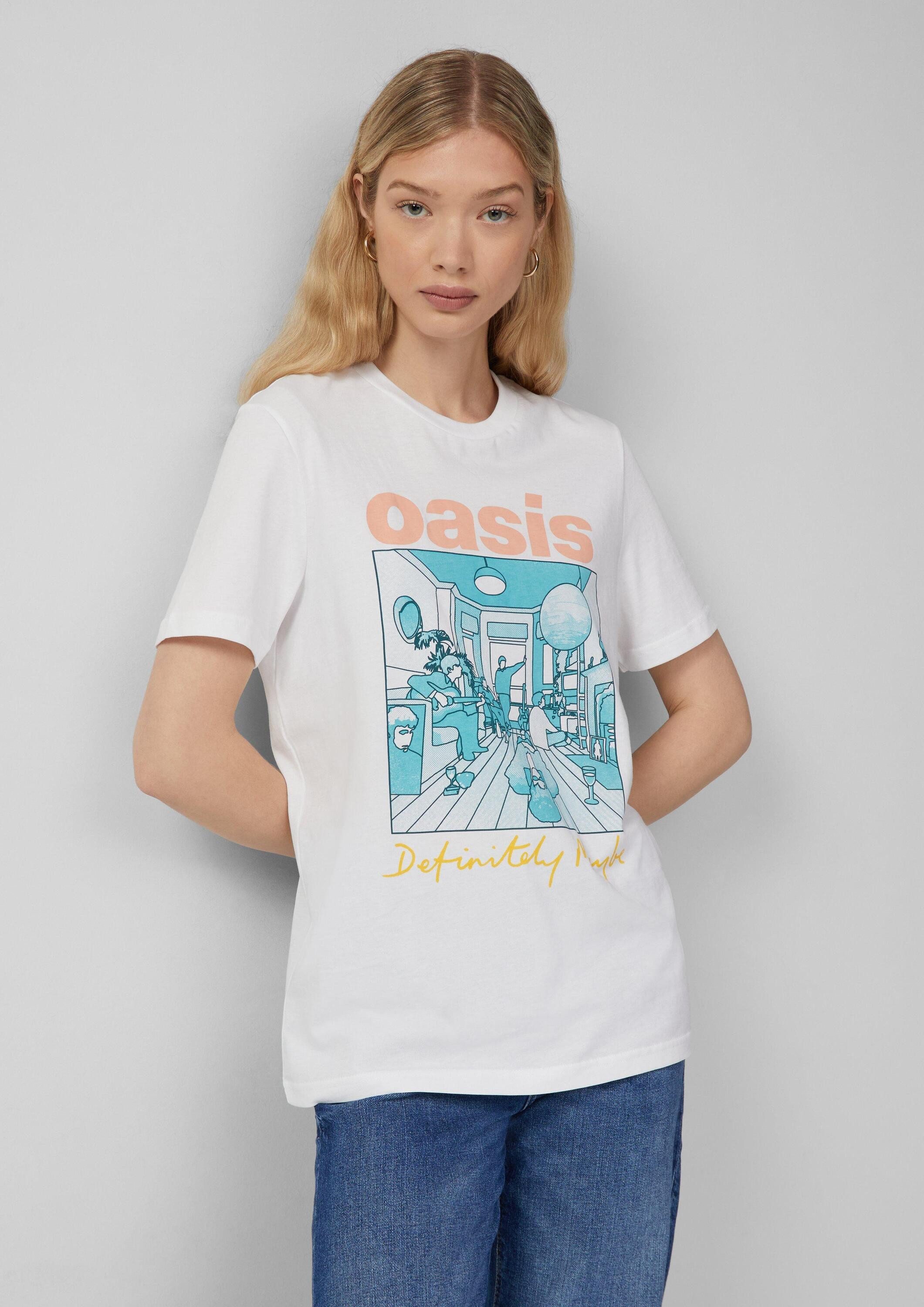 QS Kurzarmshirt T-Shirt Unisex Oasis® Band-Shirt