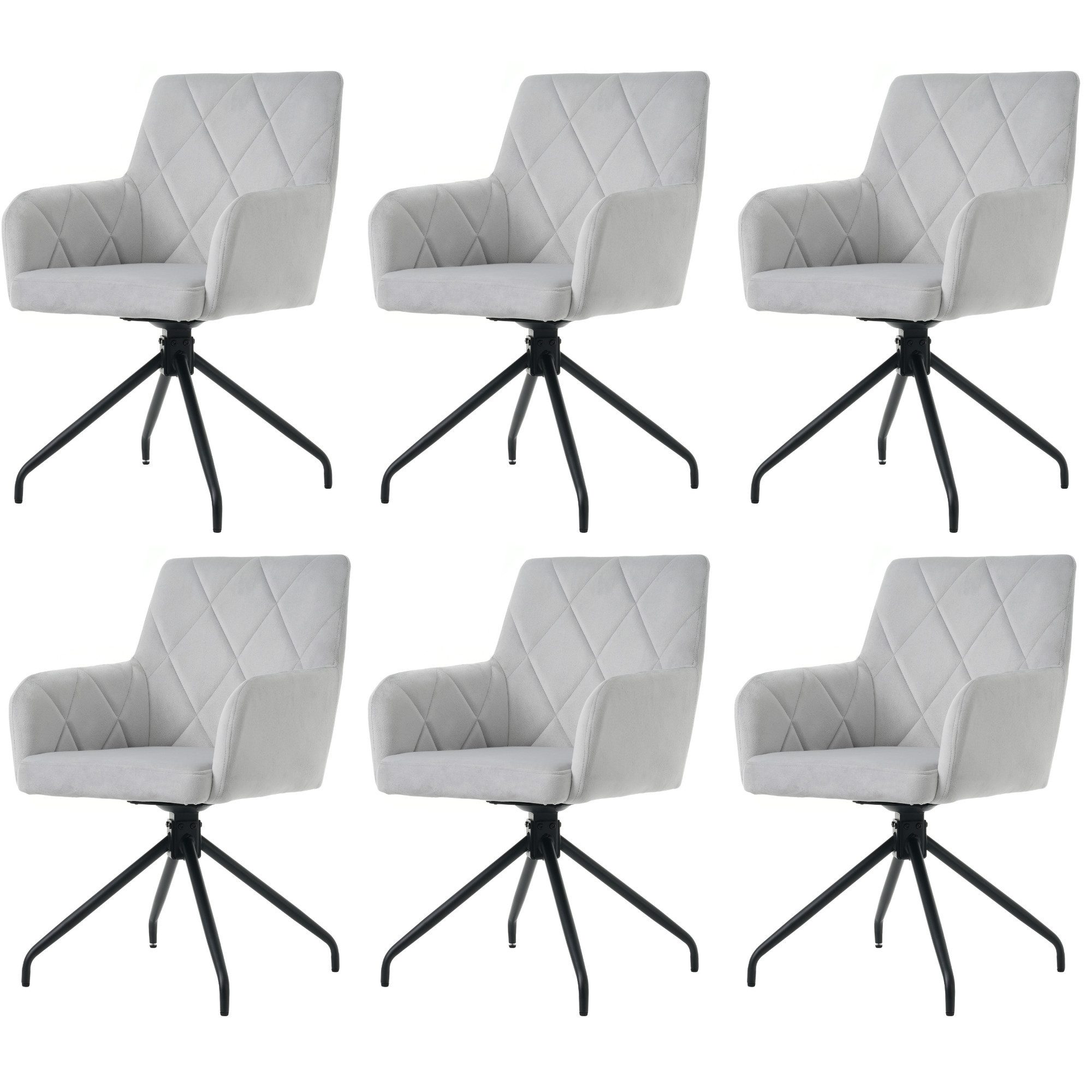 Flieks Esszimmerstuhl (360° drehbar, Set, 6 günstig online kaufen