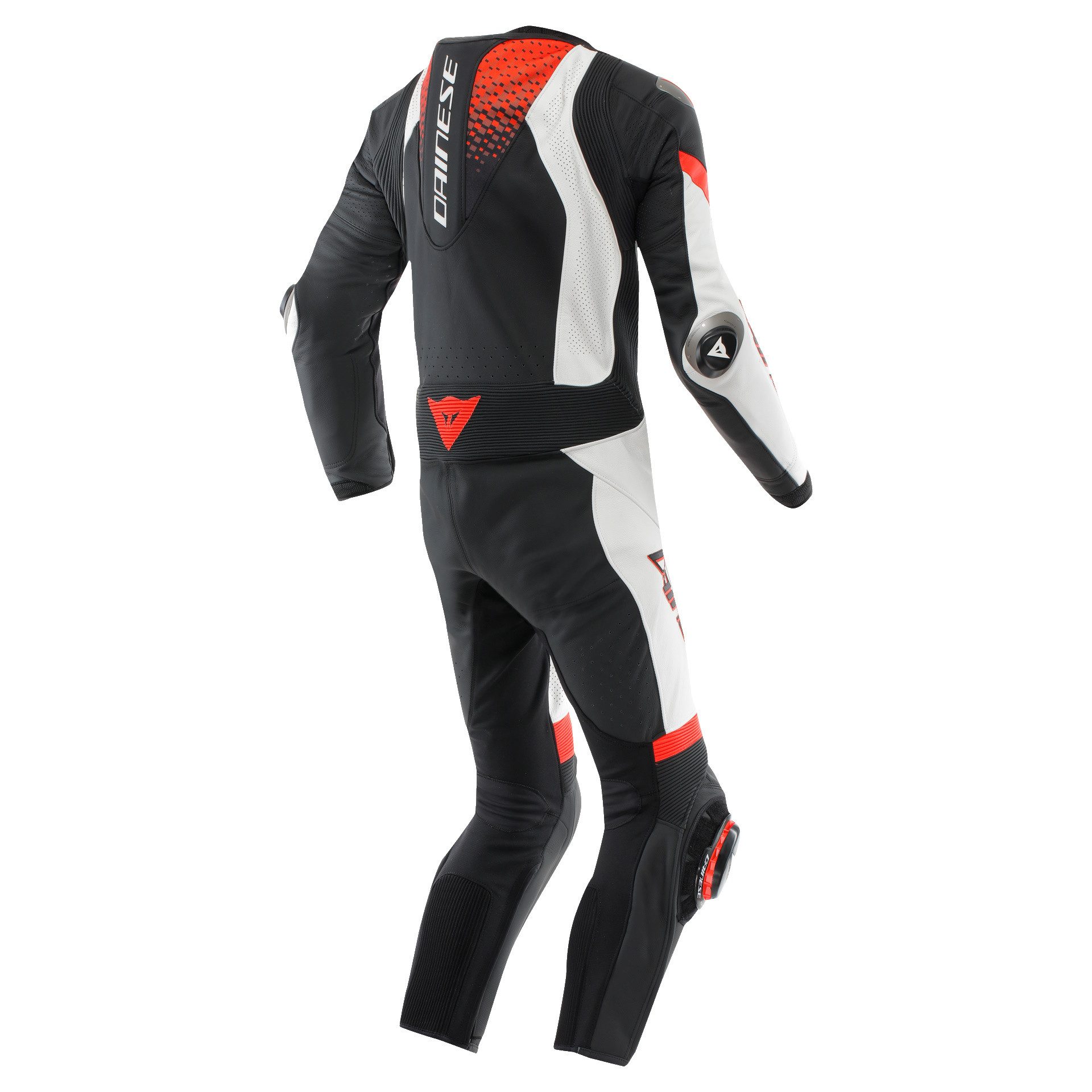 Dainese Motorradkombi Dainese Laguna Seca 6 1 tlg. Perf. Lederkombi Schwarz/Weiß/Fluo-Rot