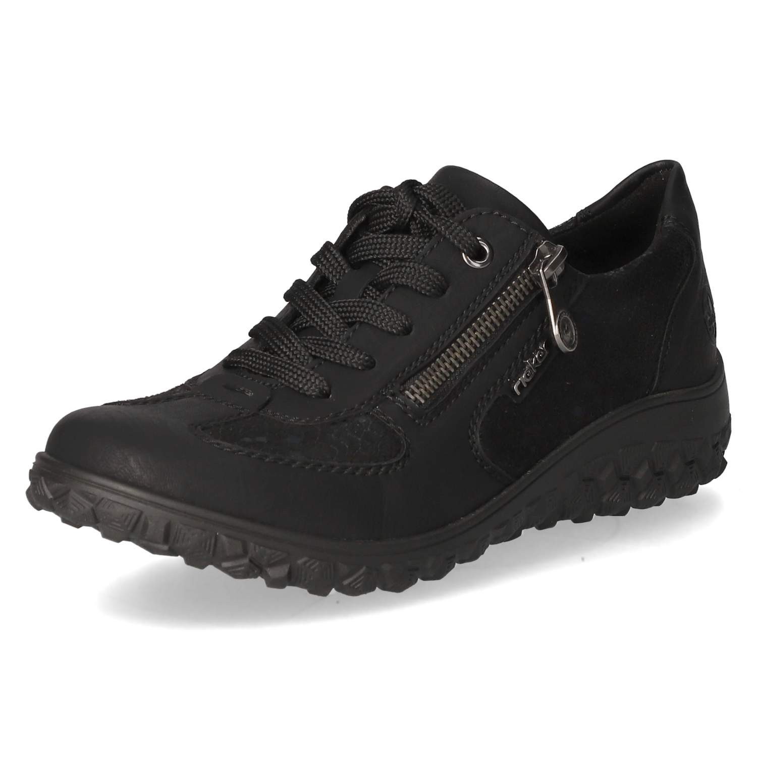Rieker Rieker Sneaker Low 59501-00 Damen Textil & Synthetik black Schnürschuh – Bild 2 von 5