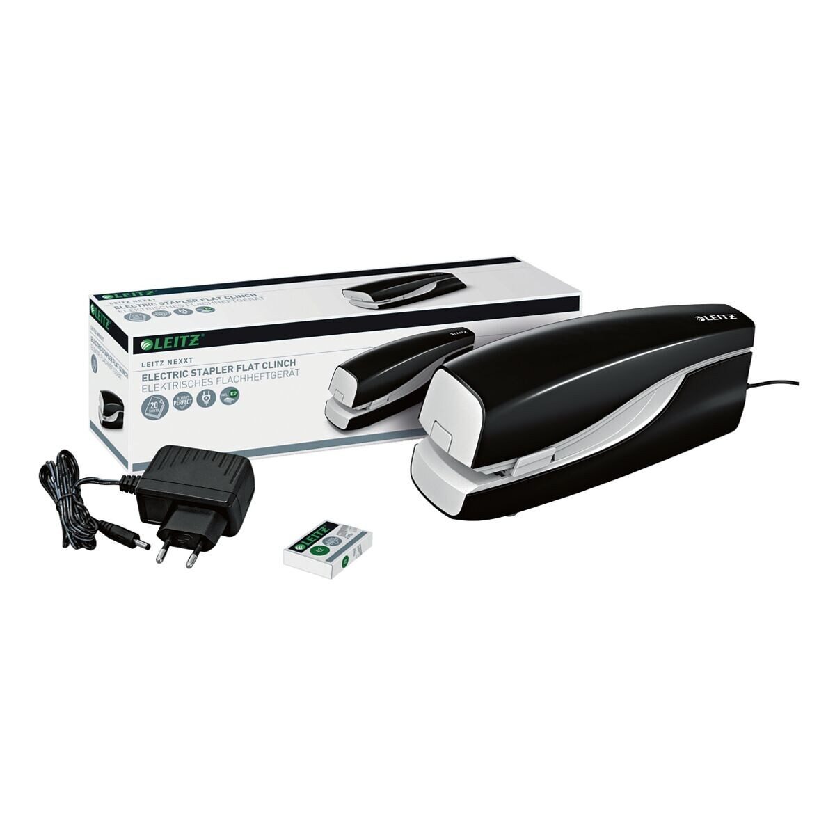 LEITZ Heftgerät 5533 NeXXt, Elektrotacker mit Netzbetrieb, kontaktlos