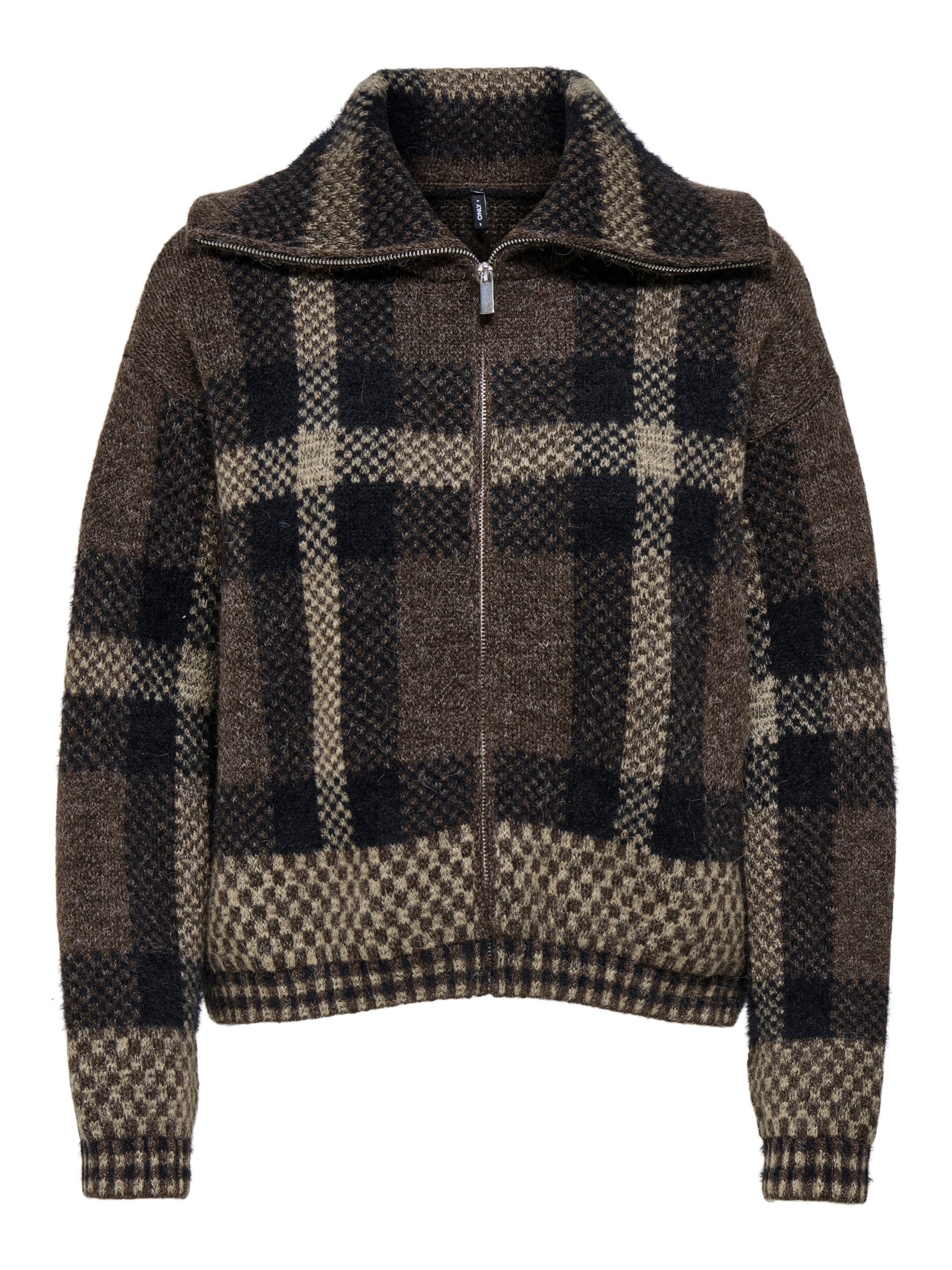 ONLY Strickjacke ONLMAROON LS ZIP COLLAR CARDIGAN KN günstig online kaufen