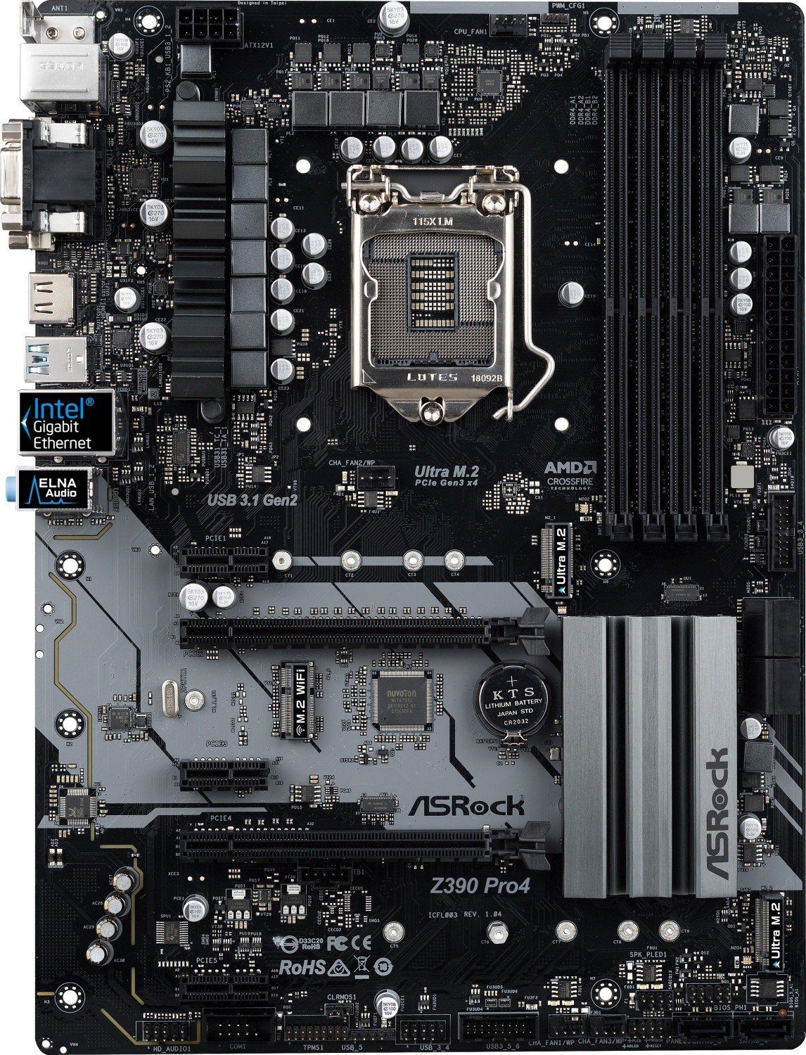 Asrock ASRock Z390 Pro4 Mainboard LGA1151 v2, DDR4, Z390, OHNE Zubeh.¶r ...