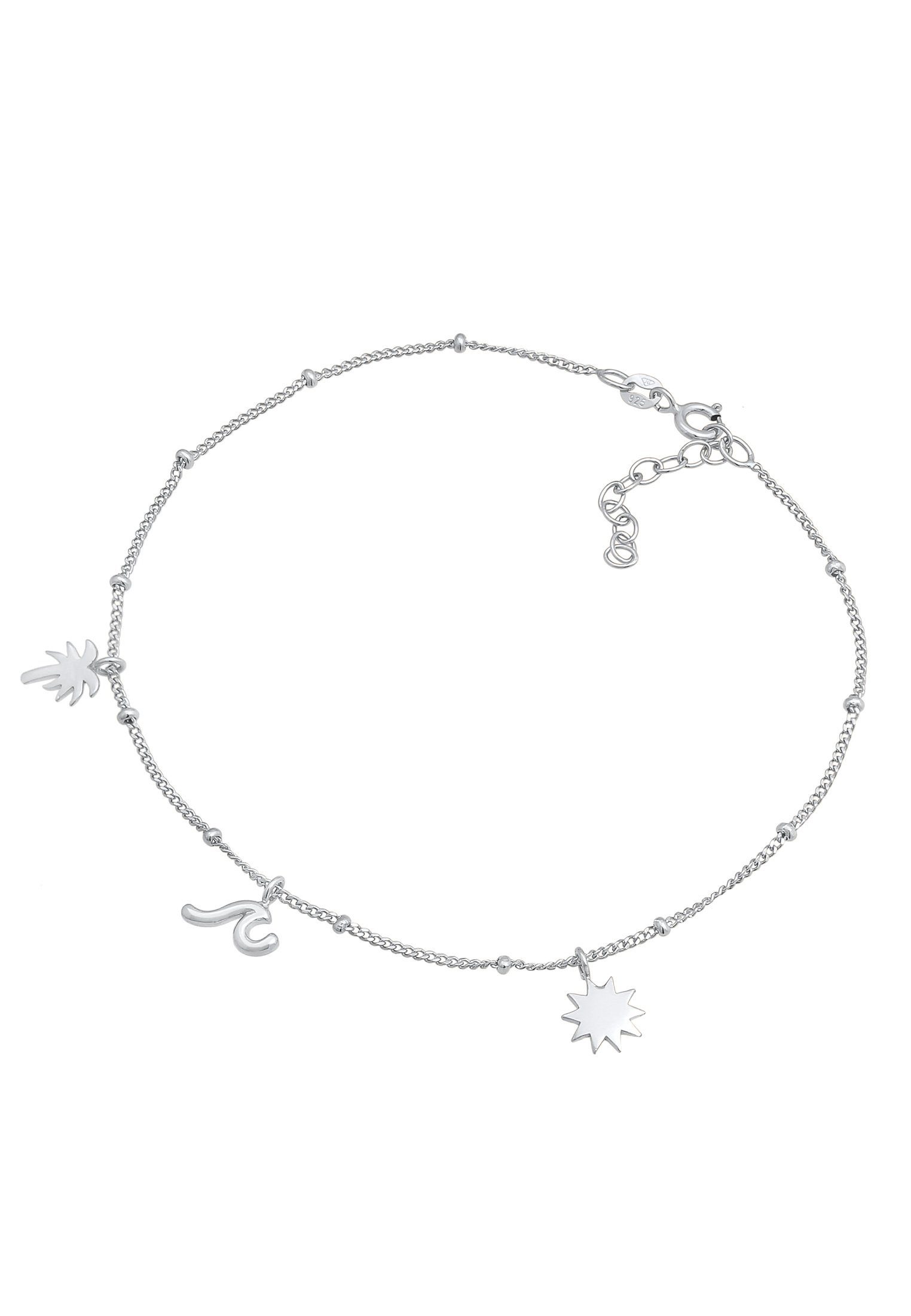 Boho Sommer Armband Palme 925 Silber Elli Strand