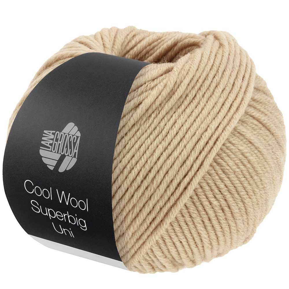 LANA GROSSA COOL WOOL SUPERBIG Uni Häkelwolle, 80 m (Voluminöse und extrafeine Merinowolle), 50 g