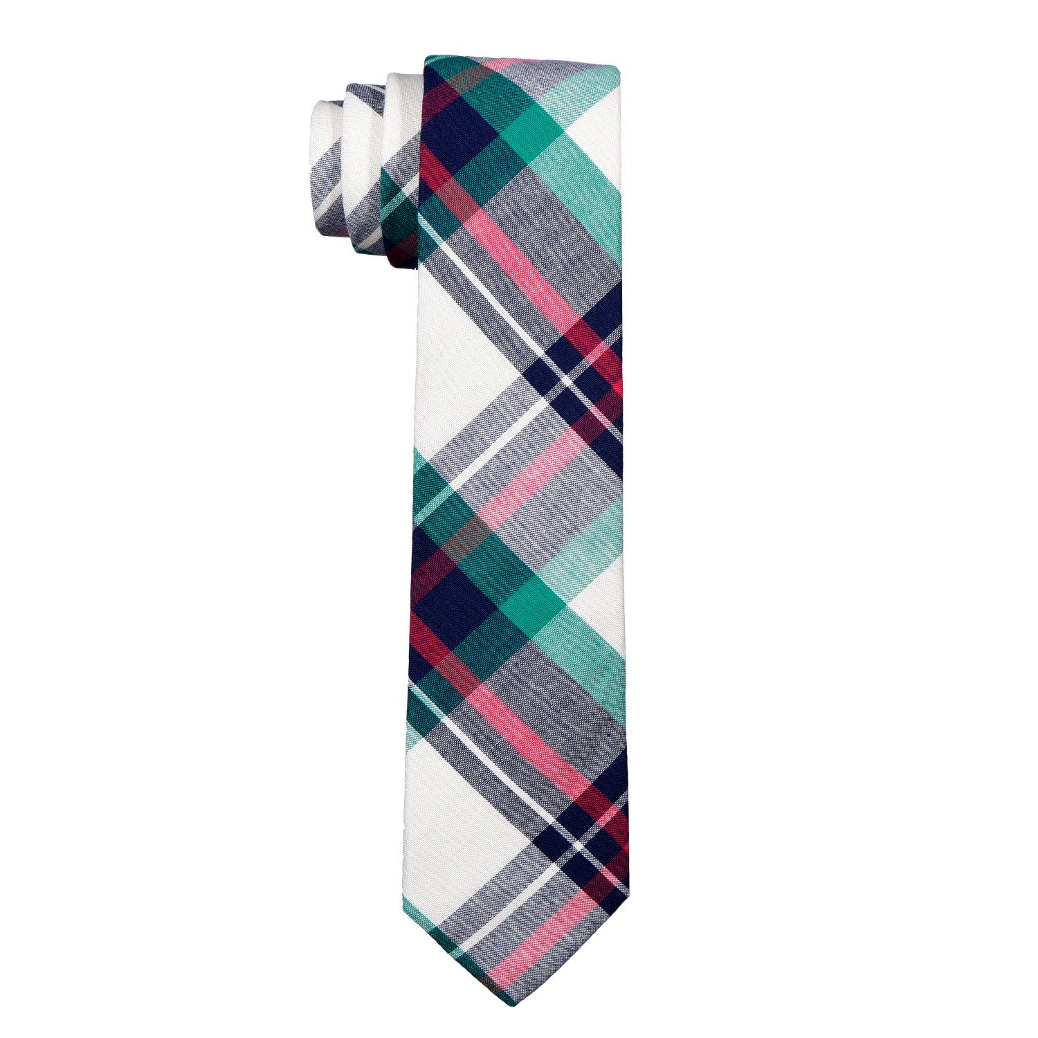 Büro Karos mit elfenbein-blau (Packung, kariert Krawatte) Krawatte festliche Krawatte kariert für oder 1x 6 oder DonDon Streifen gestreift, oder cm Herren Baumwolle, 1-St., Veranstaltungen