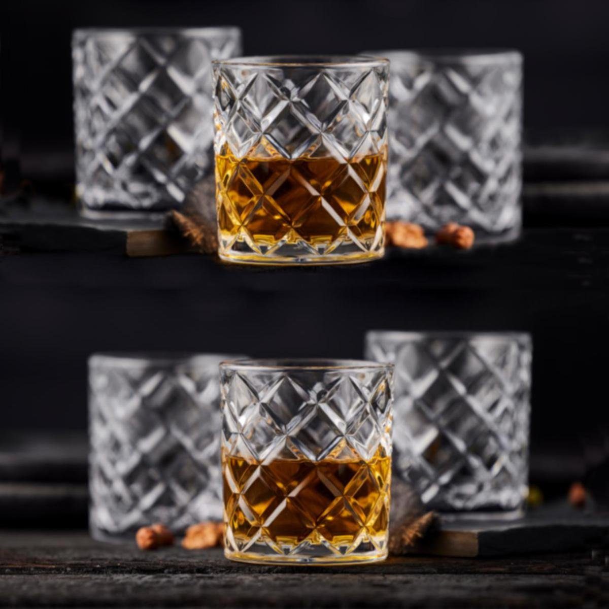 Glas - Lyngby Trinkglas Set Whiskyglas LYNGBY-GLAS 6er 35cl, Whiskyglas ca je Diamant-Serie