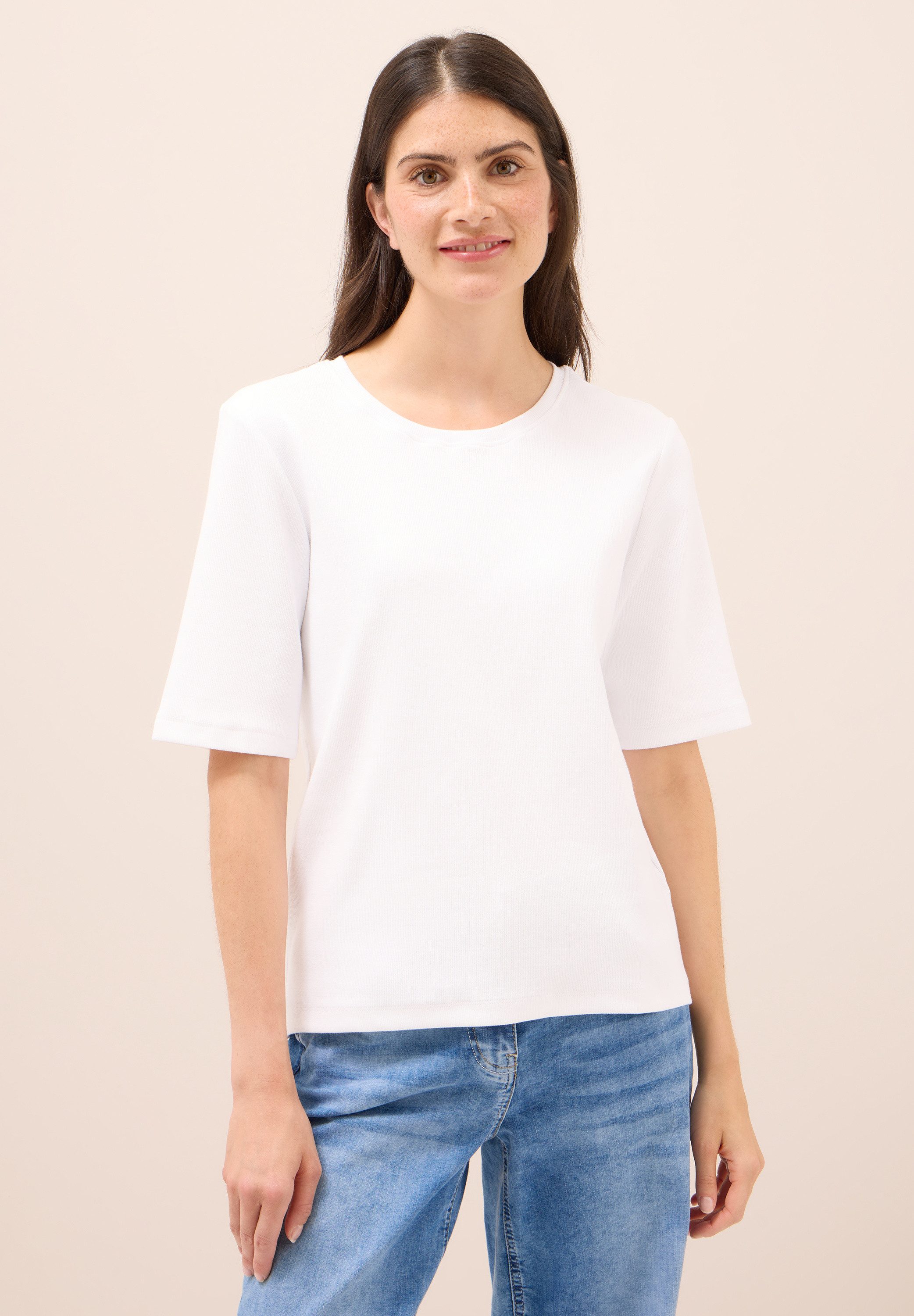 CECIL T-Shirt aus Baumwolle mit Stretchante