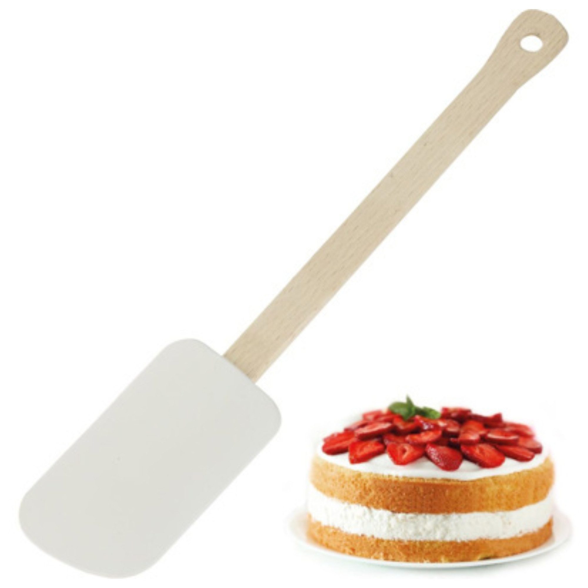 Thiru Teigschaber - Holzgriff & Naturkautschuk - Flexibel & langlebig