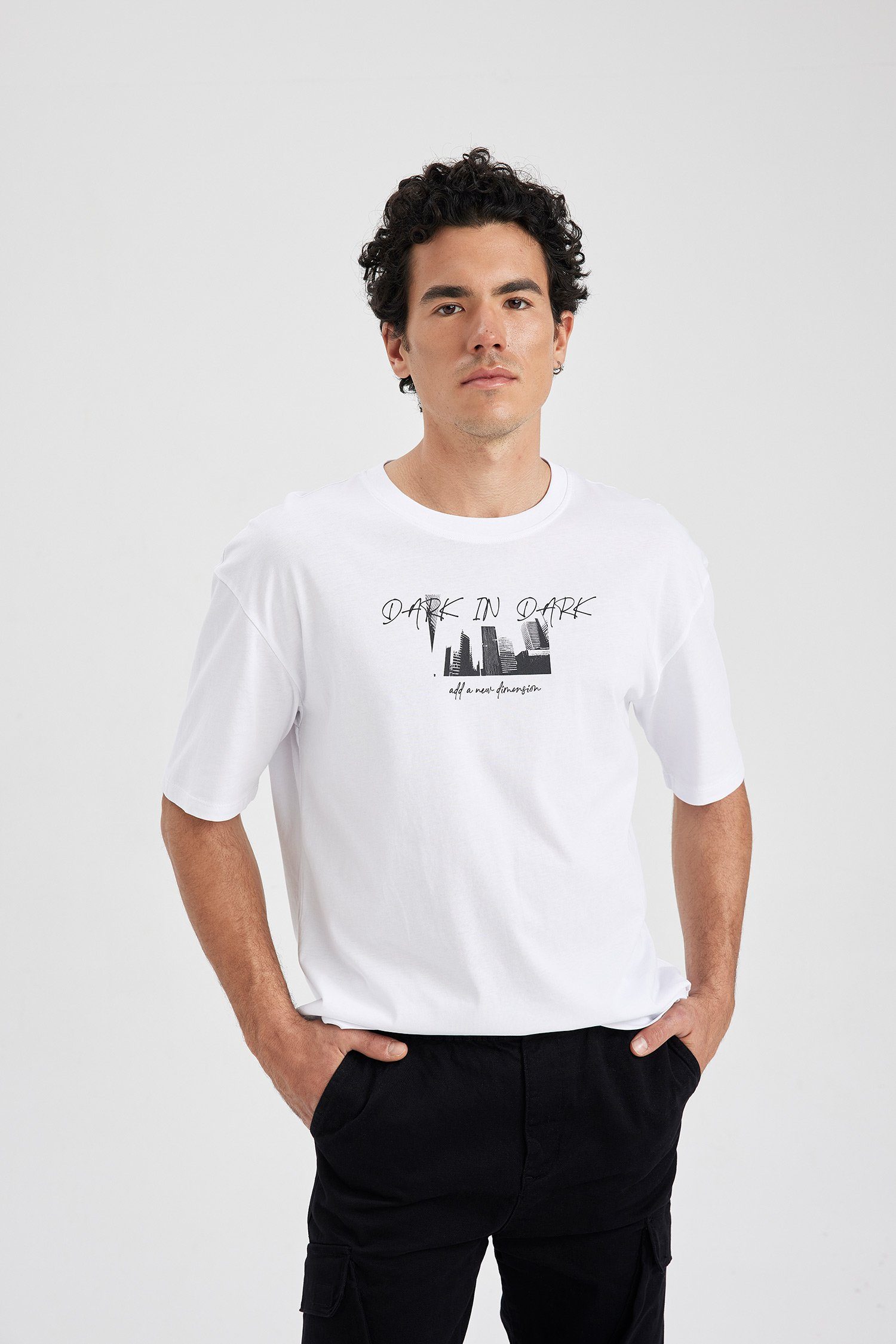 DeFacto Kurzarmshirt Herren Kurzarmshirt OVERSIZE FIT | T-Shirts