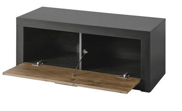 Furn.Design Garderoben-Set Beveren, (Garderobe in Kastanie mit Fresco grau, Set 3-teilig 190 x200 cm), mit variabler Inneneinteilung