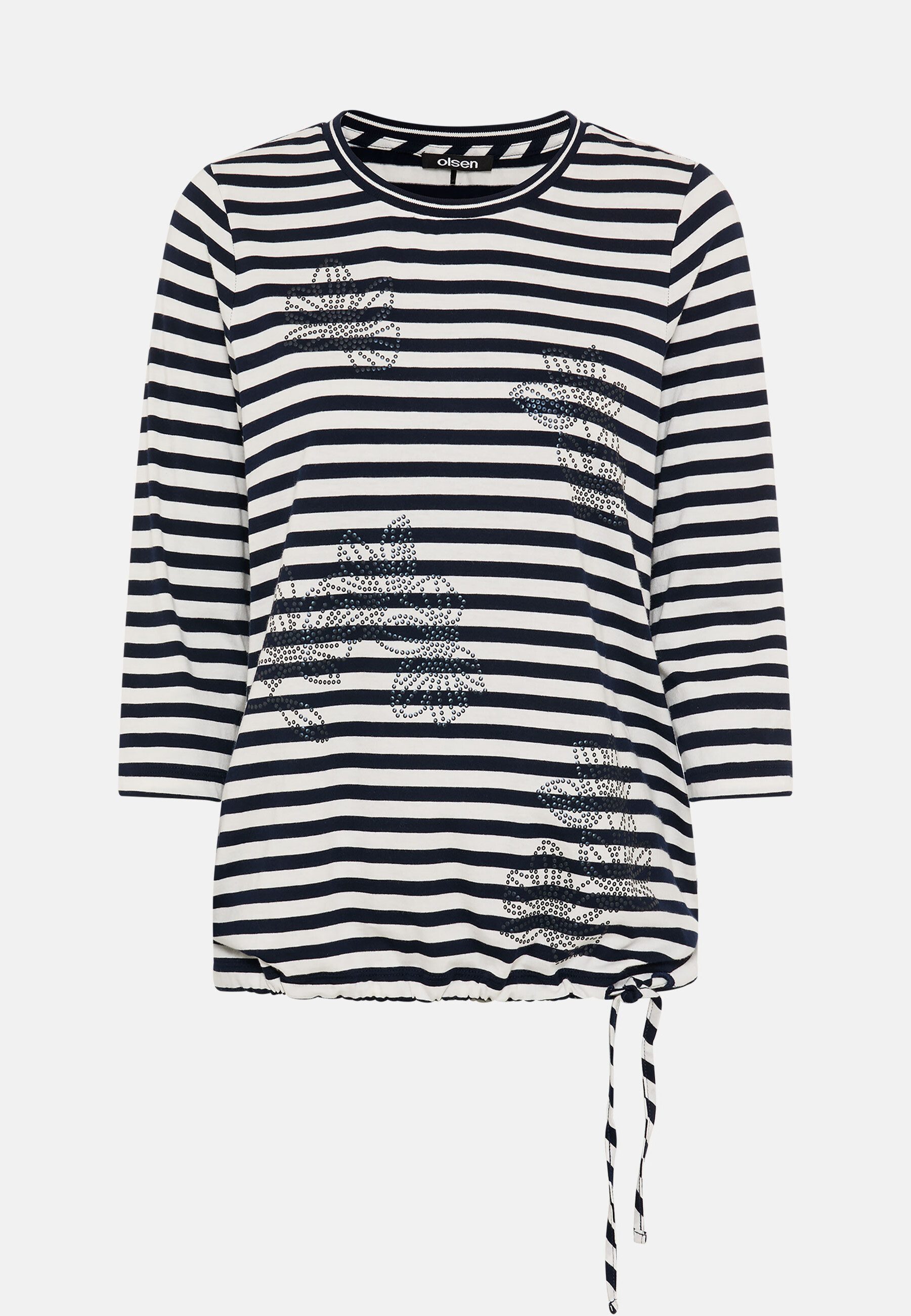 Olsen T-Shirt Shirt mit dekorativem Streifendruck