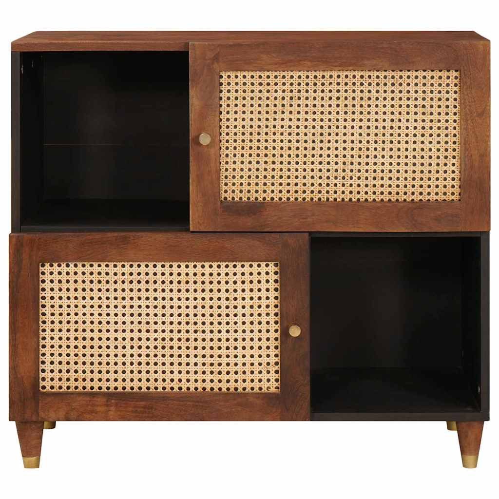 vidaXL Sideboard Sideboard Braun 80 x 33,5 x 75 cm Massivholz (1 St)