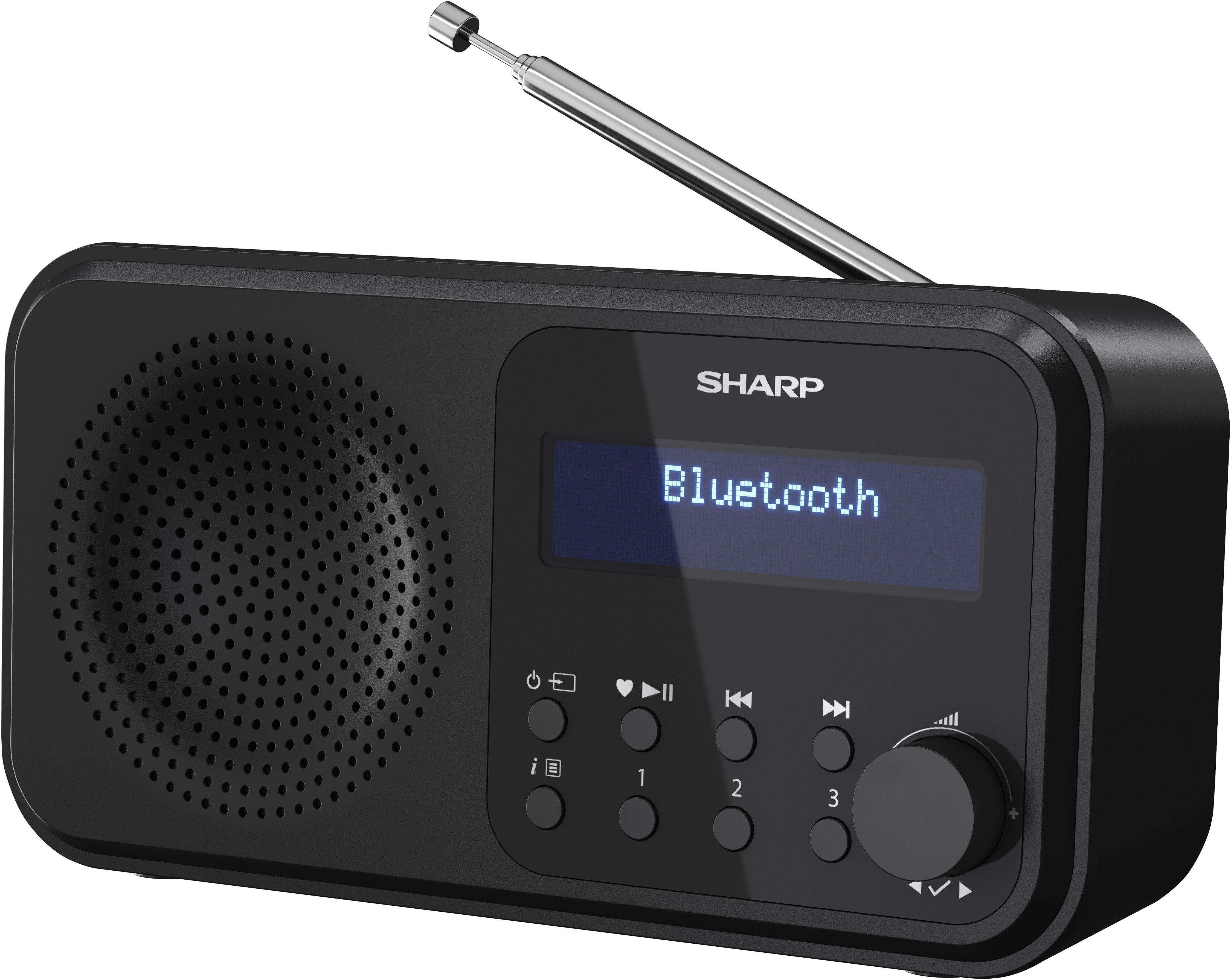 Sharp DR-P420 Radio (Digitalradio (DAB), FM-Tuner mit RDS, 2 W)