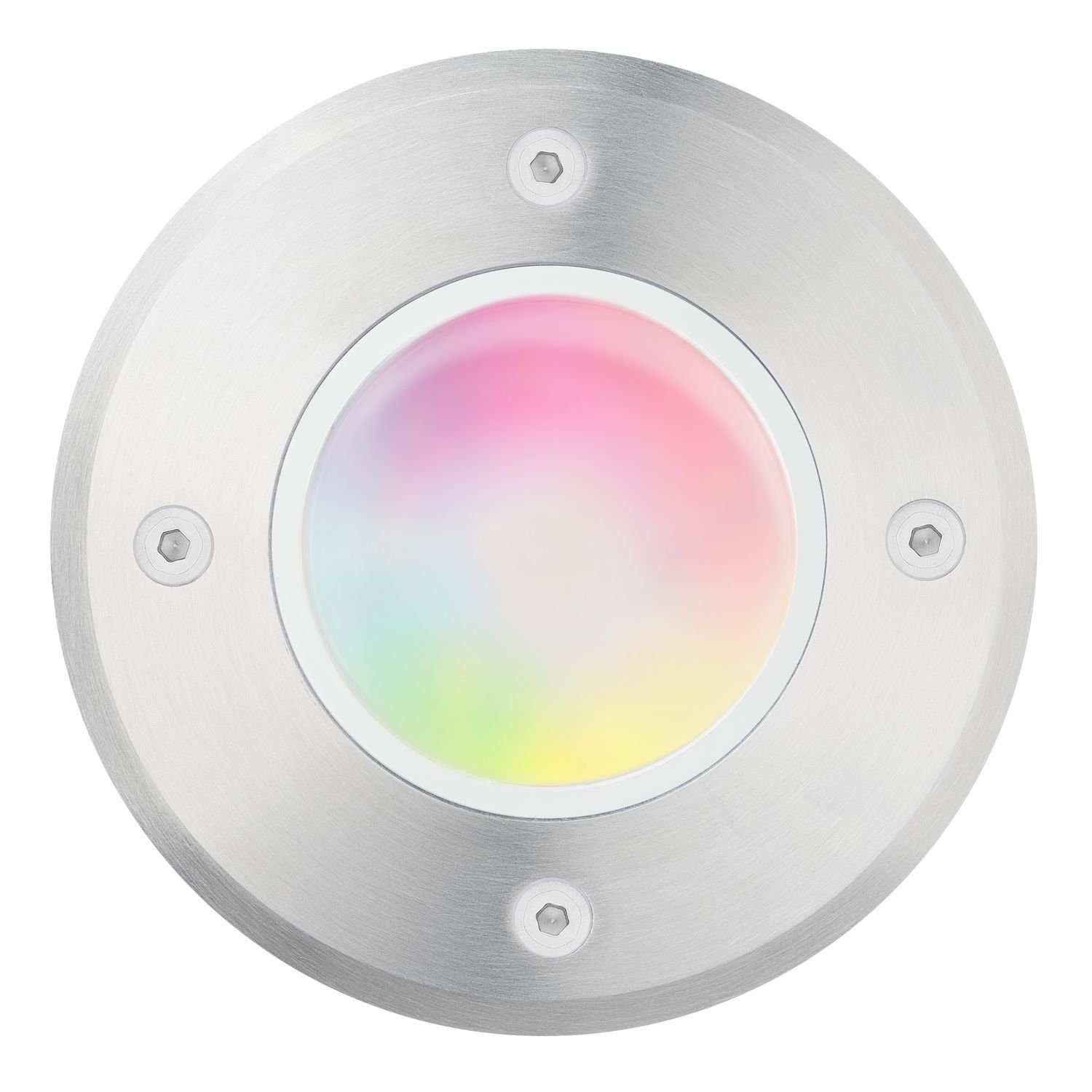 LED Bodeneinbaustrahler LEDANDO App Set - LED 5W RGB + steuerbar WiFi Einbaustrahler per - Smart