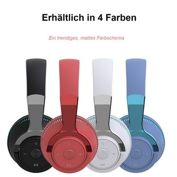 Diida Bluetooth-Headset,Headset für Musik, Gaming-Headset Over-Ear, Funk-Kopfhörer (Kabellose Kopfhörer 650mAh)
