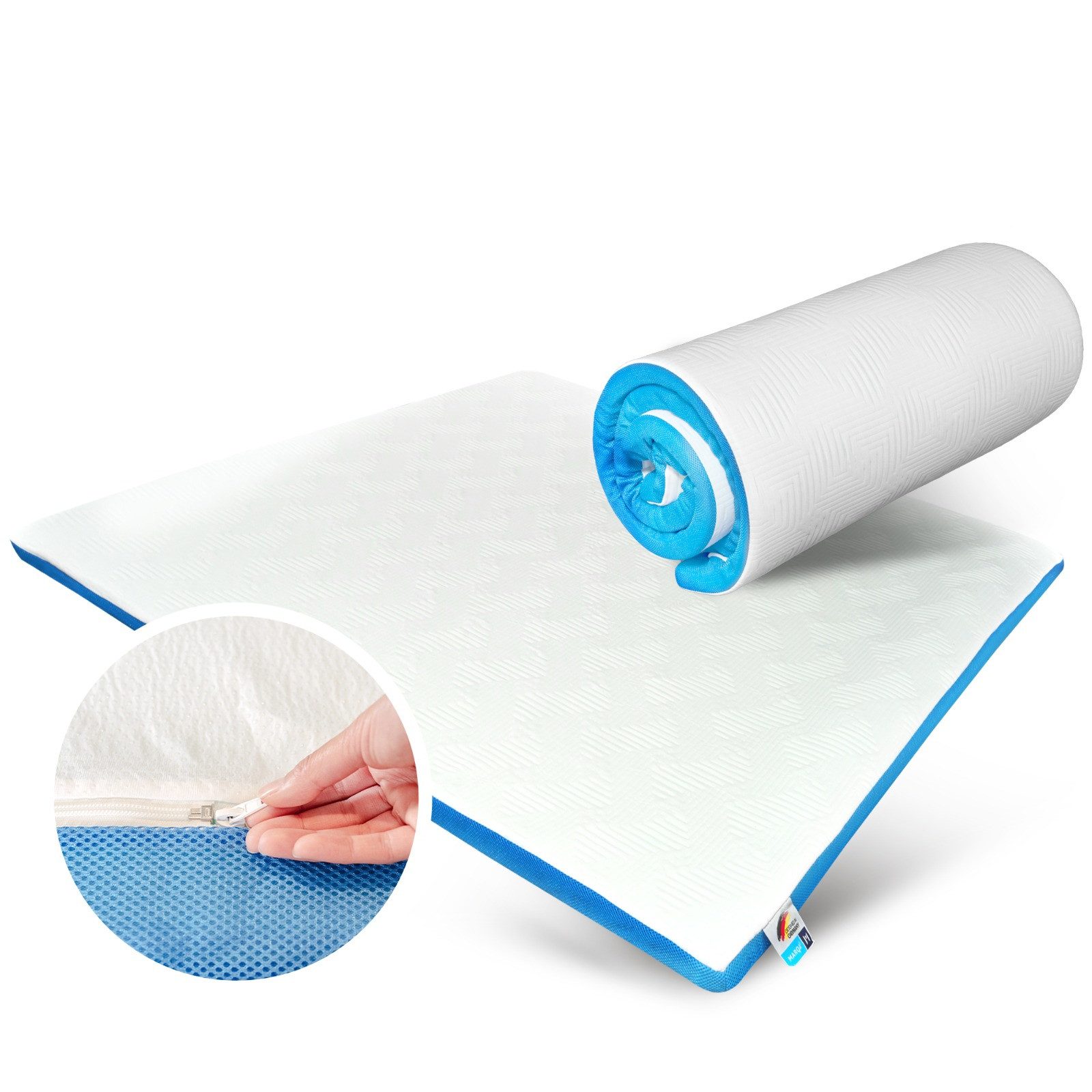 MARQA HOME, Topper Matratzentopper Komfortschicht, Reißverschlüsse, Waschba günstig online kaufen